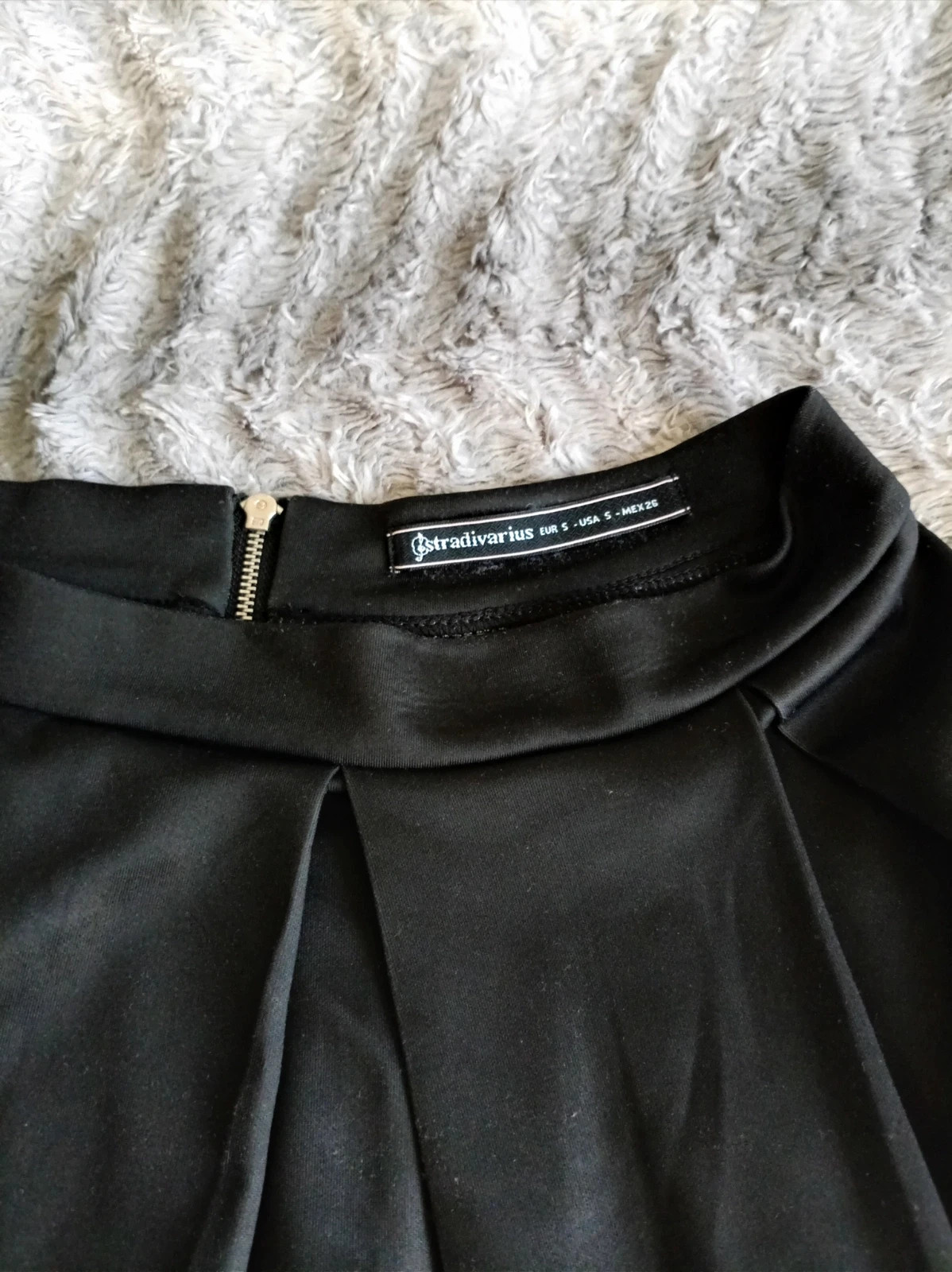 Falda Skater Stradivarius Talla S | Black & White Striped Mini skirt preppy coquette – Stradivarius – taille S / 36 / 8 2