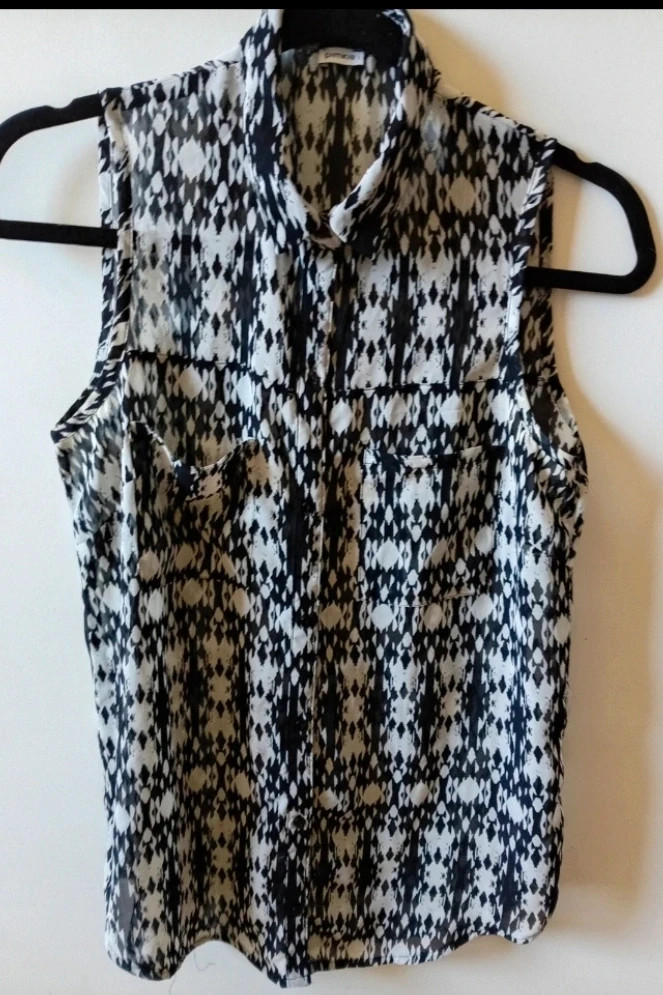 Pimkie Geometric Sleeveless blouse blusa Gótica Boho geométrica S – Pimkie – taille S / 36 / 8 2