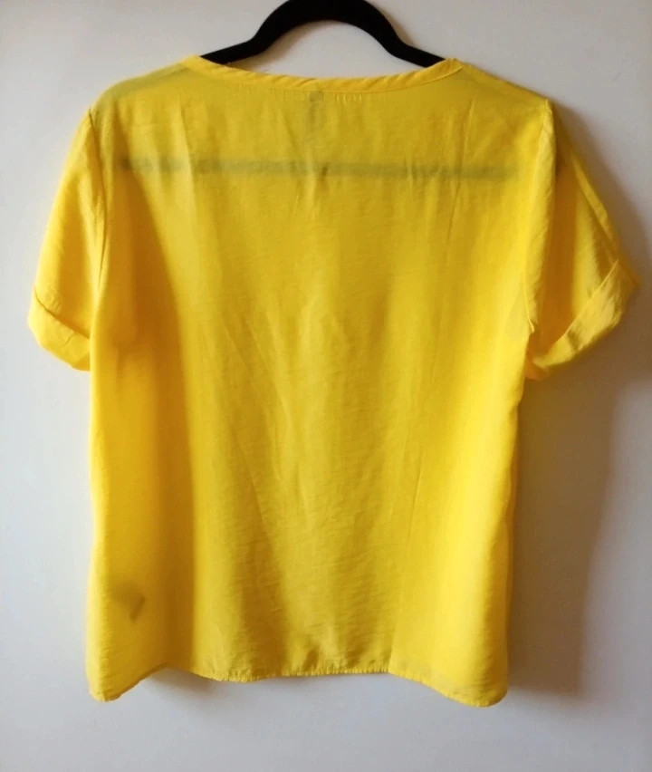 Stradivarius Yellow Blouse top camiseta amarilla talla M L excellent condition – Stradivarius – taille L / 40 / 12 2