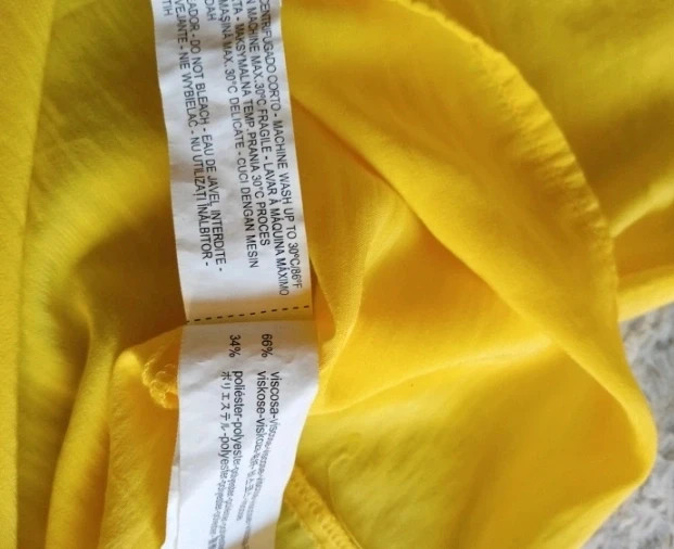 Stradivarius Yellow Blouse top camiseta amarilla talla M L excellent condition – Stradivarius – taille L / 40 / 12 4