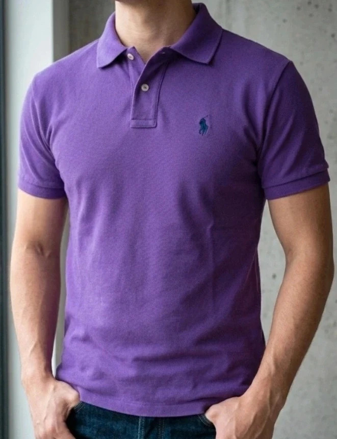 Polo Ralph Lauren morado Vintage Men's Purple classic polo M – Ralph Lauren – taille M