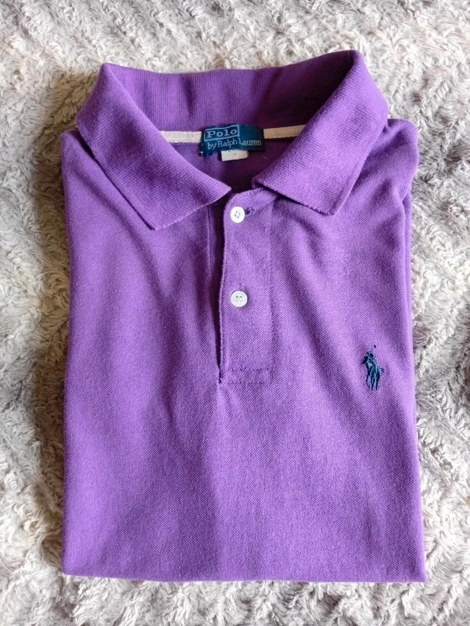Polo Ralph Lauren morado Vintage Men's Purple classic polo M – Ralph Lauren – taille M 2