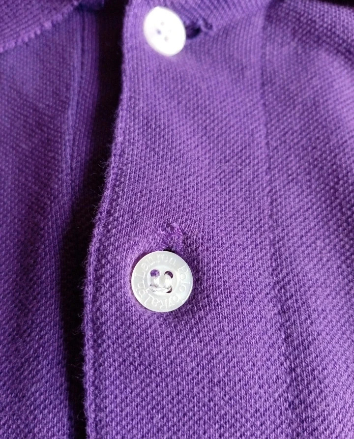 Polo Ralph Lauren morado Vintage Men's Purple classic polo M – Ralph Lauren – taille M 4