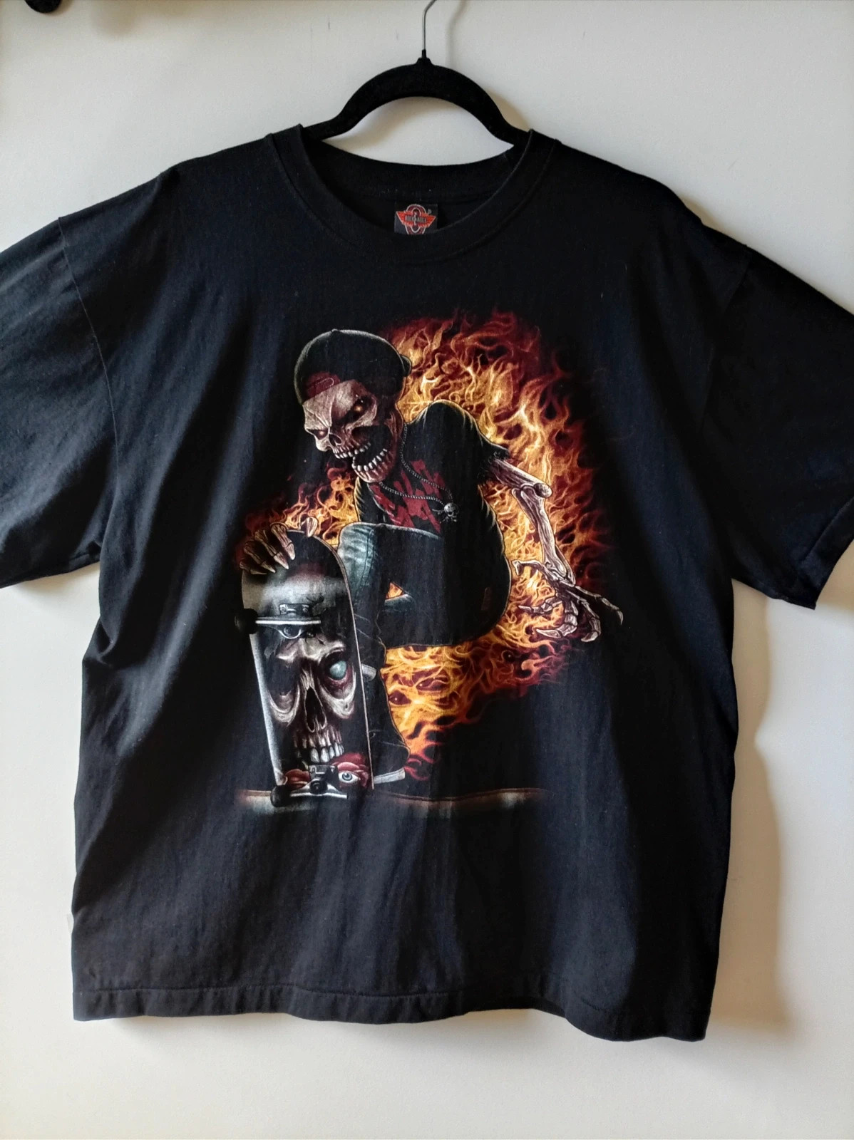 Camiseta Vintage Rock Eagle Skater Skull T-Shirt XL 46-48 Black – Rock Eagle – taille XL