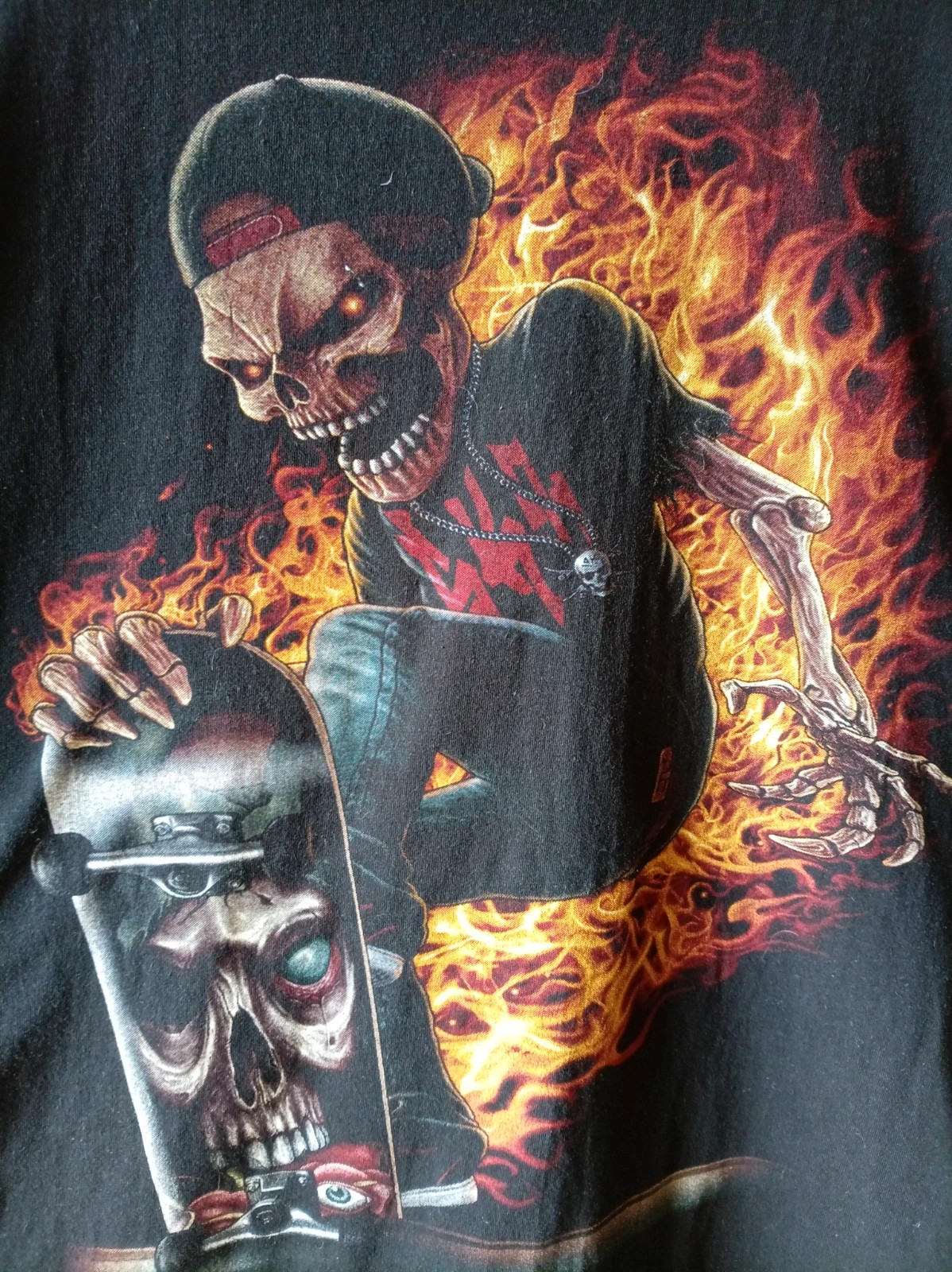 Camiseta Vintage Rock Eagle Skater Skull T-Shirt XL 46-48 Black – Rock Eagle – taille XL 5