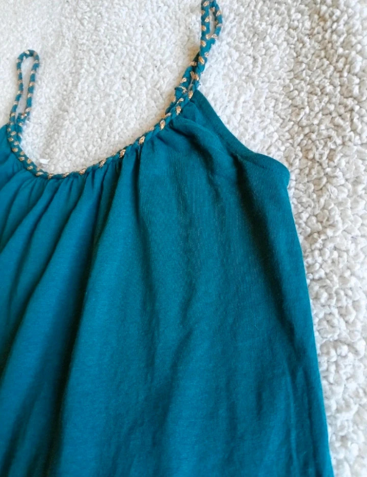 Top tiffany azul verde chic turquesa dorado tranza d'or Talla/Taille S Inextenso – In Extenso – taille S / 36 / 8 2
