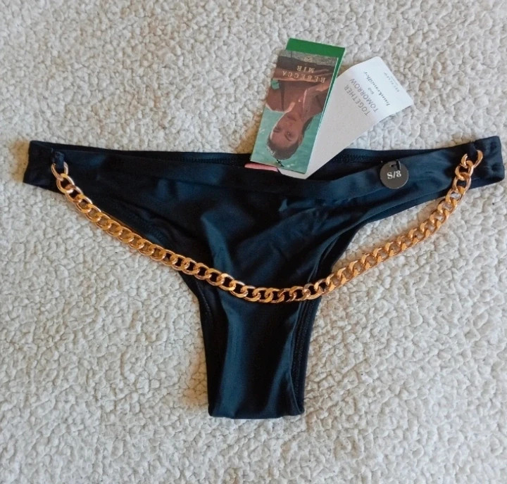 Bikini Bottom Hunkemöller Black Chain Brazilian S/8 Rebecca Mir Luxury Style – Hunkemöller – taille S / 36 / 8 4