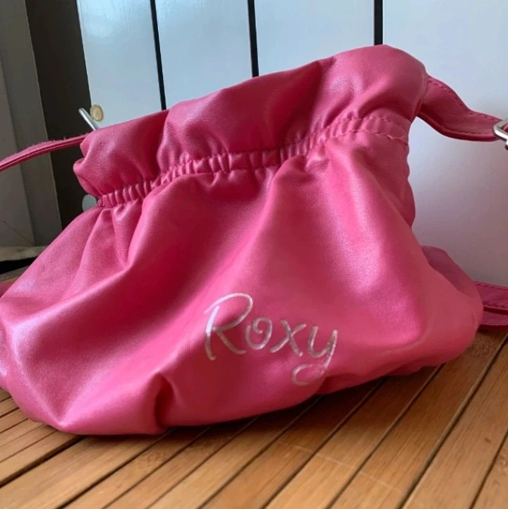 Bolso ROXY Vintage Y2K Pink Bag PU. Nylon Auténtico