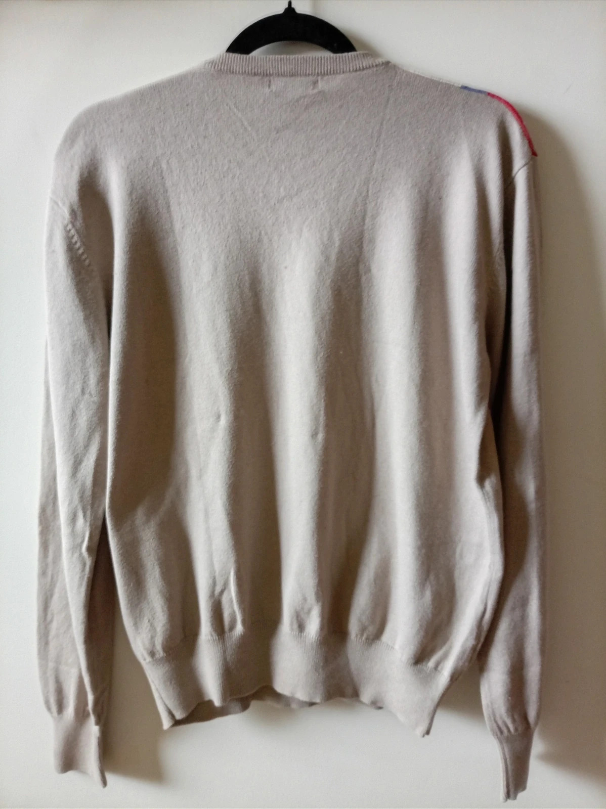 Jersey Argyle Vintage M Project Uomo / Pull Argyle Vintage Homme M / Cotton Kashmir Knitted Sweater – Project – taille M 4