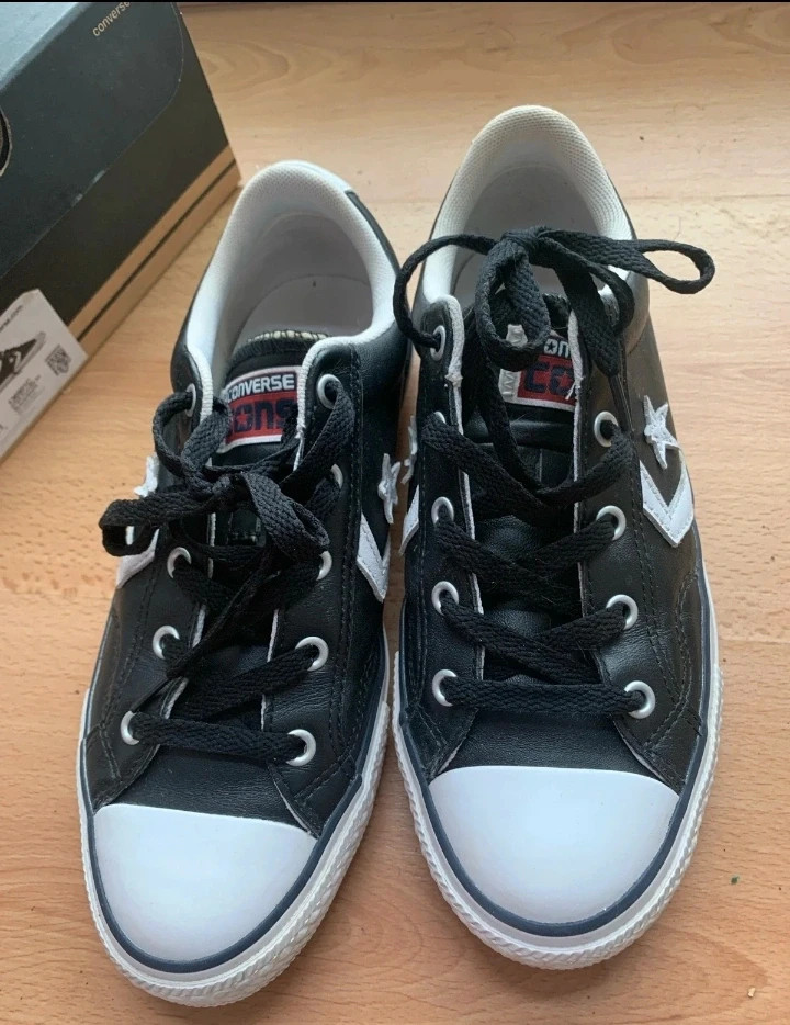 Converse Star Player Black Leather Sneaker Talla 37.5 Unisex – Converse – taille 37.5 5