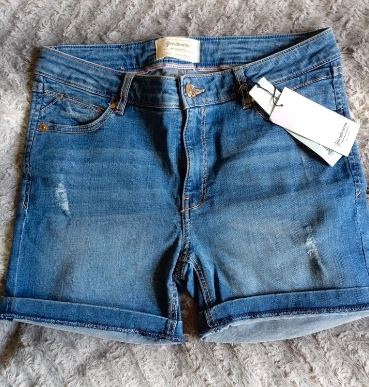 Stradivarius Denim Shorts - Jeans Cortos Talla 36 / S Nuevo con Etiqueta – Stradivarius – taille S / 36 / 8 3