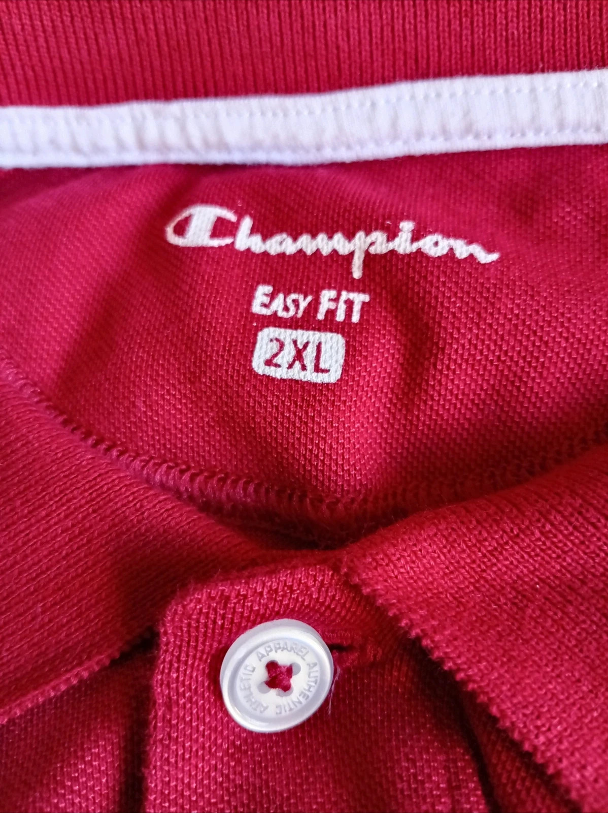 Polo Champion Rojo Easy Fit 2XL Red Vintage Style Short Sleeve Tee Big Size oversized – Champion – taille XXL 3