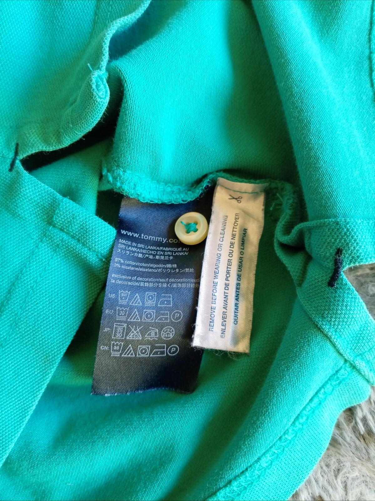 Tommy Hilfiger Polo Slim Fit Turquoise Talla M Cotton – Tommy Hilfiger – taille M 4