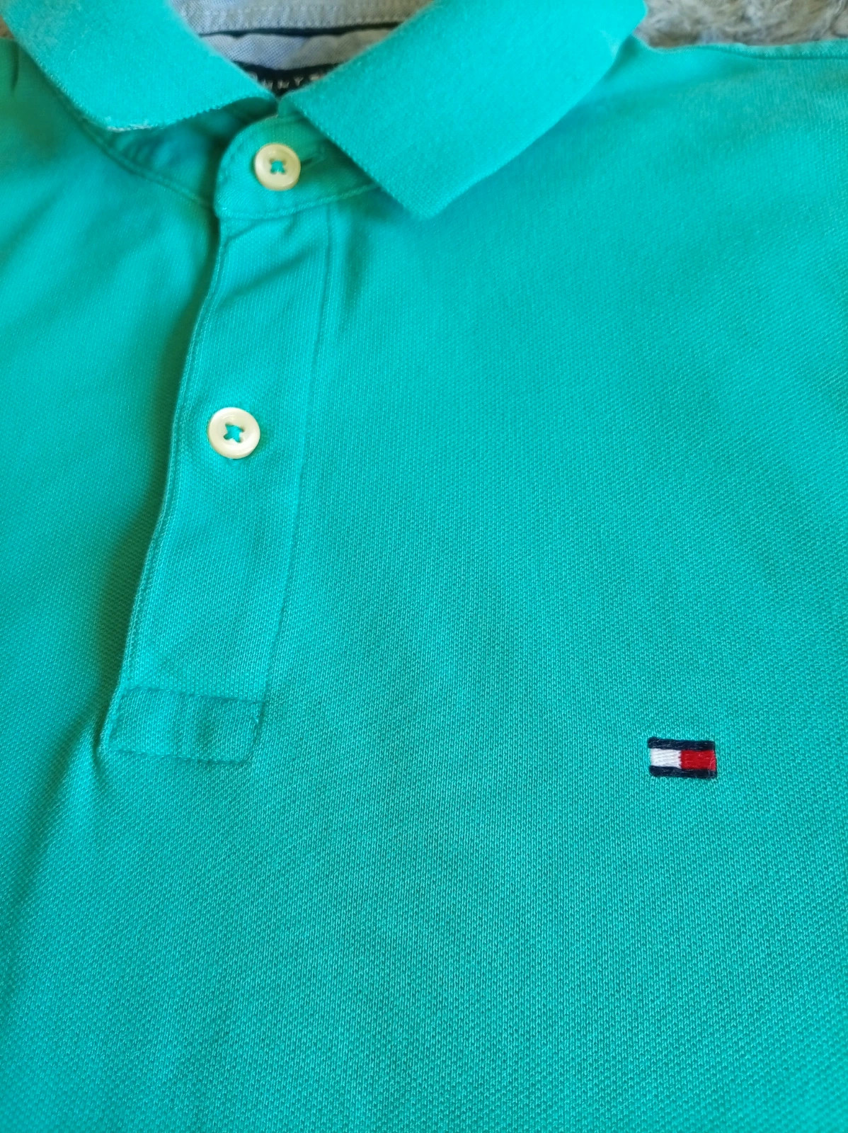 Tommy Hilfiger Polo Slim Fit Turquoise Talla M Cotton – Tommy Hilfiger – taille M 5