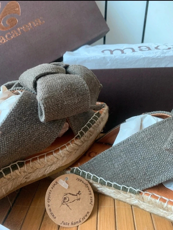Macarena Maui K Verde Espadrilles Mules Talla 37 Handmade Alpargata – Macarena – taille 37 2