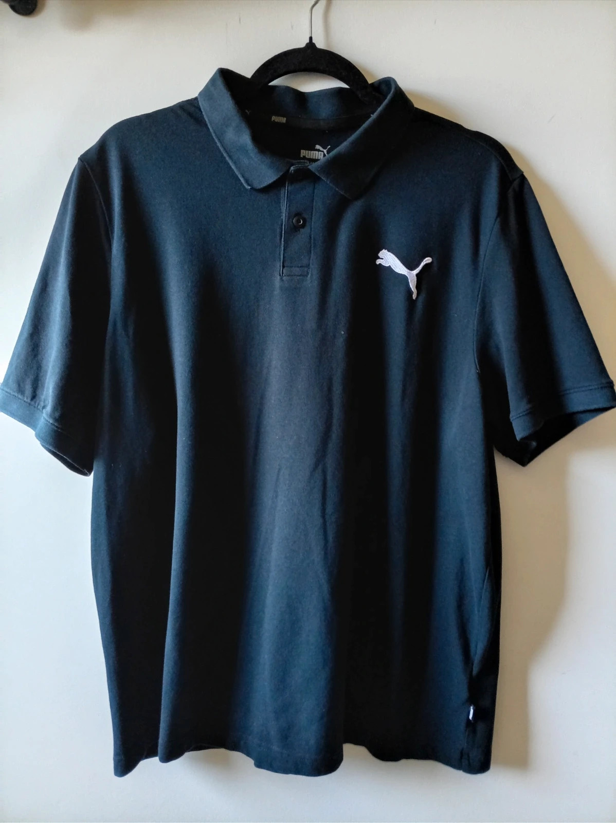 Puma Black Polo Shirt / Polo Negro Clásico Sport XL – Puma – taille XL