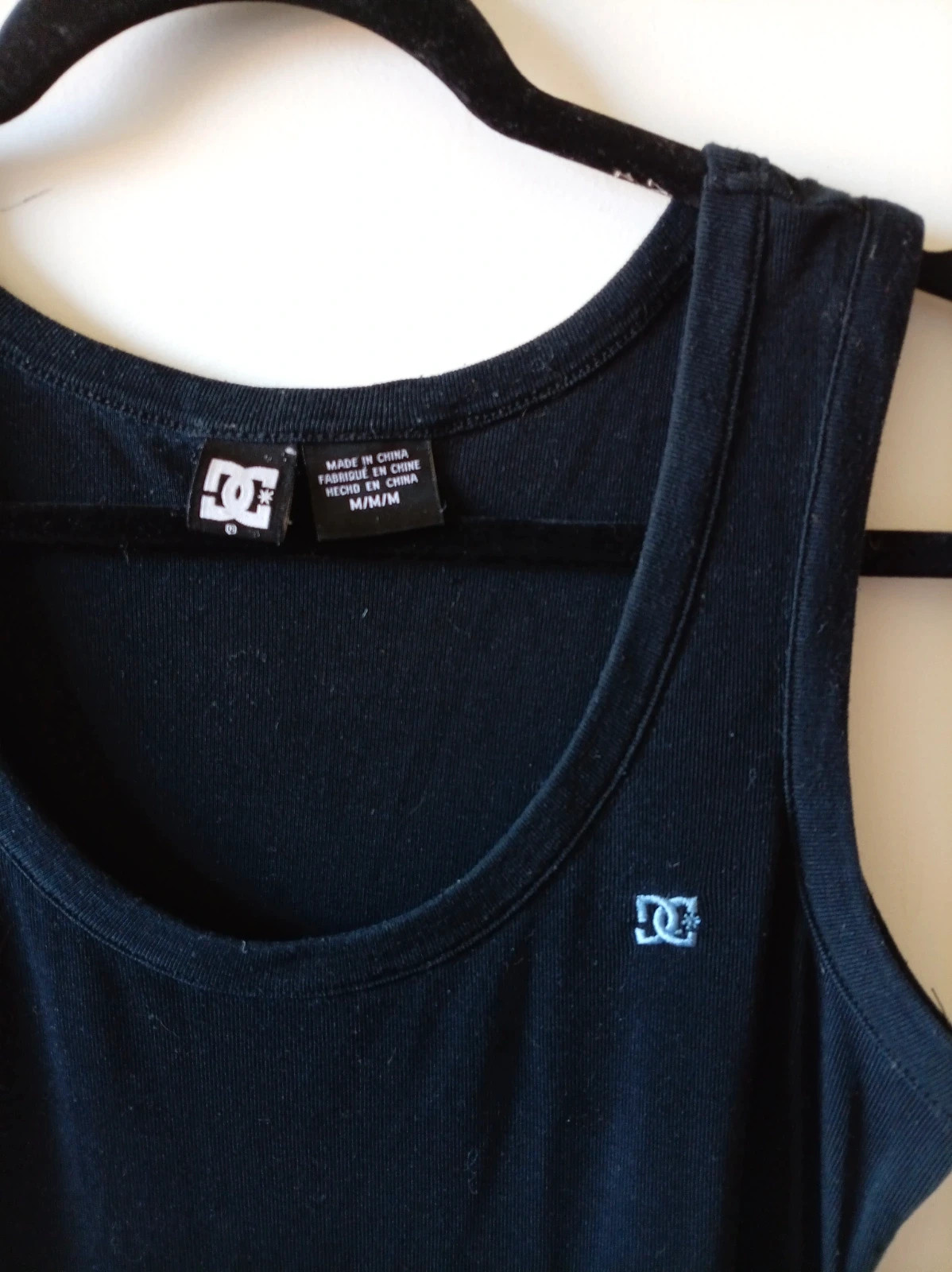 DC Shoes Mini Vestido Ajustado Ribbed Tank Dress Y2K M