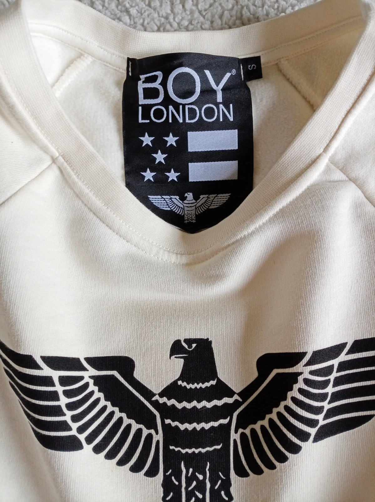 Sudadera BOY London Crema Talla S crop algodon – BOY London – taille S / 36 / 8 2