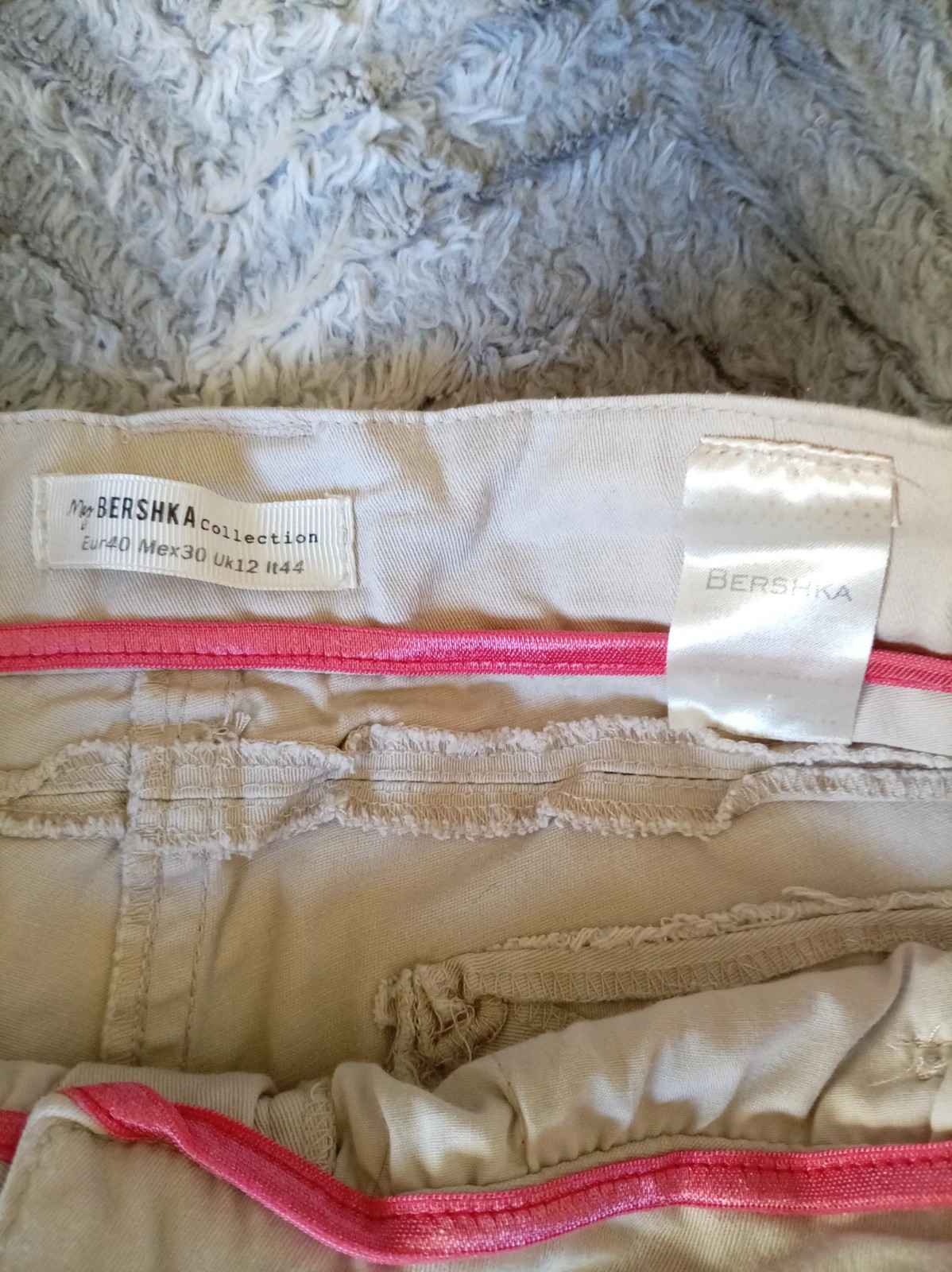 Short Beige Bershka Chino Shorts EUR 40 Summer Casual – Bershka – taille L / 40 / 12 3