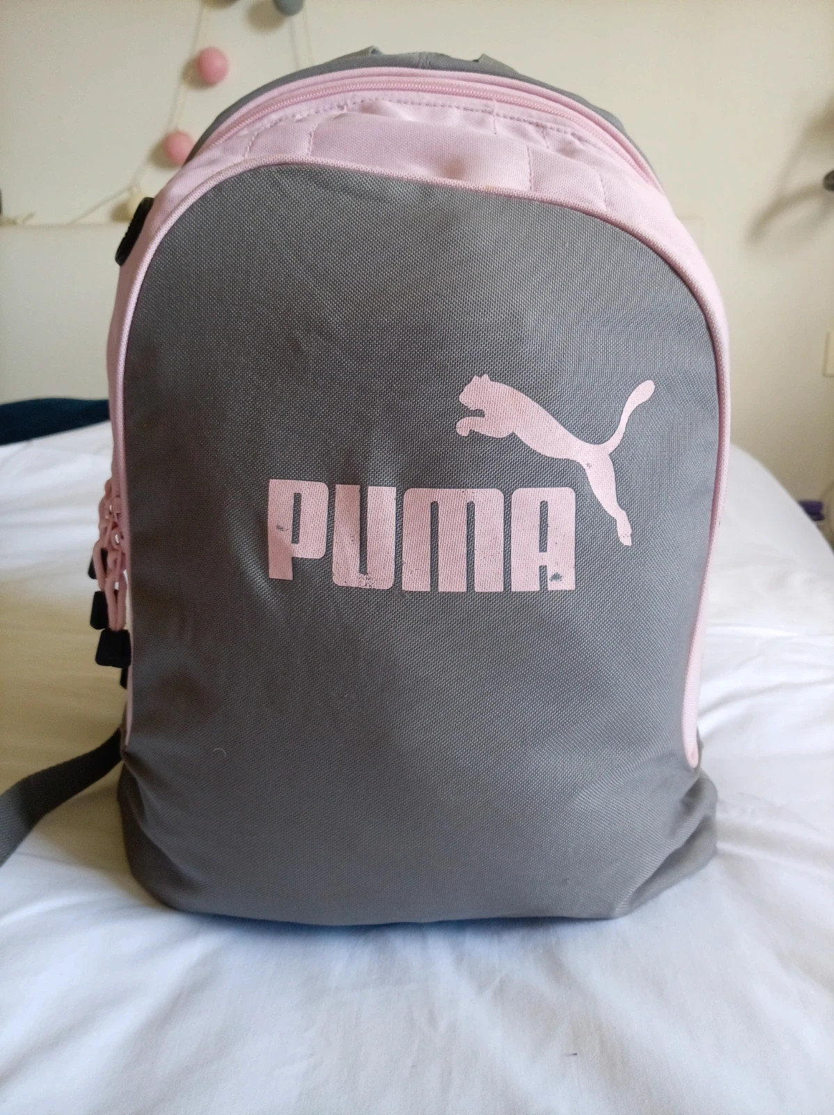 Mochila Puma gris y rosa – Puma