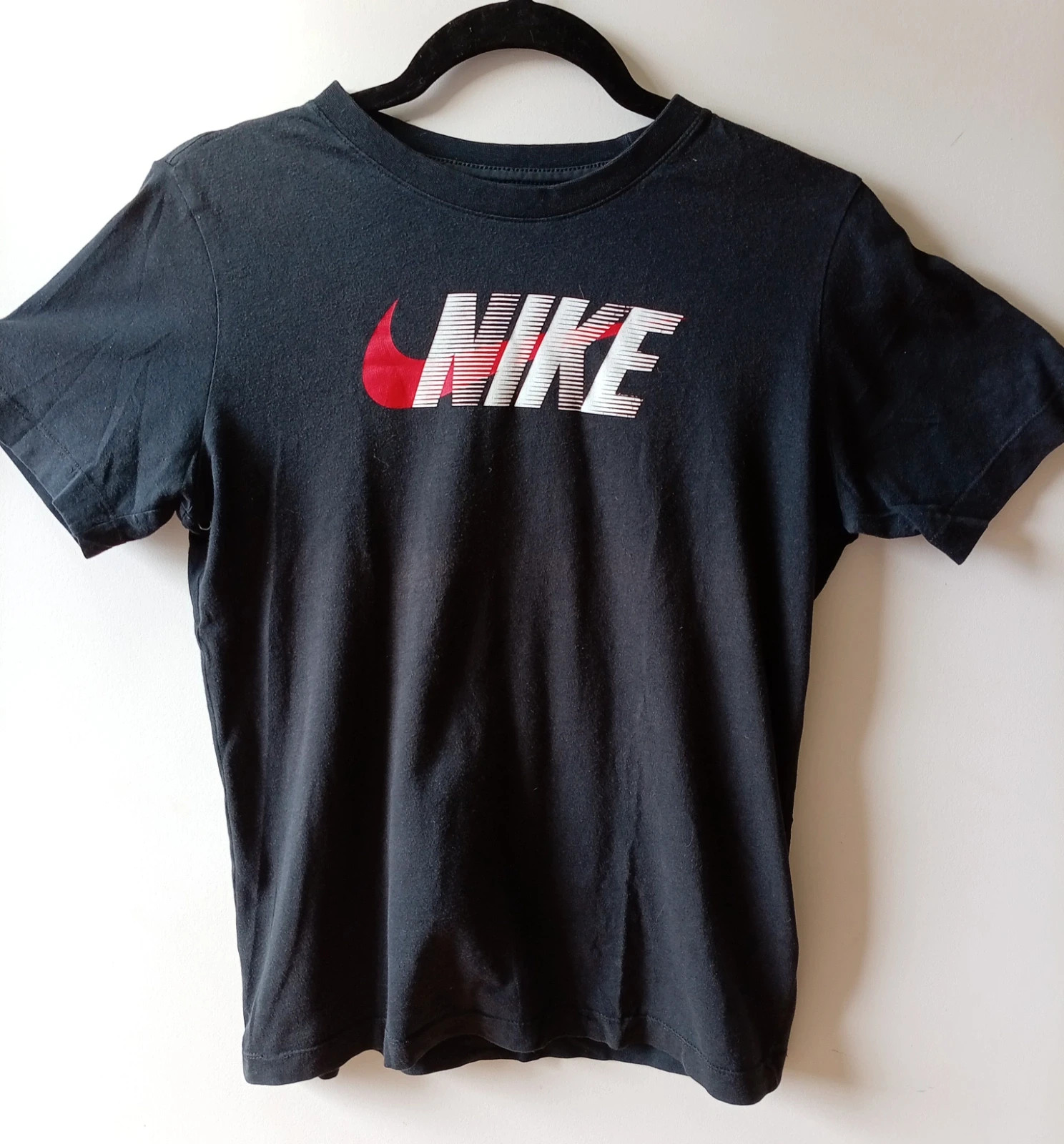 Camiseta Nike Black Tee T-shirt Vintage Look S M unisex – Nike – taille S