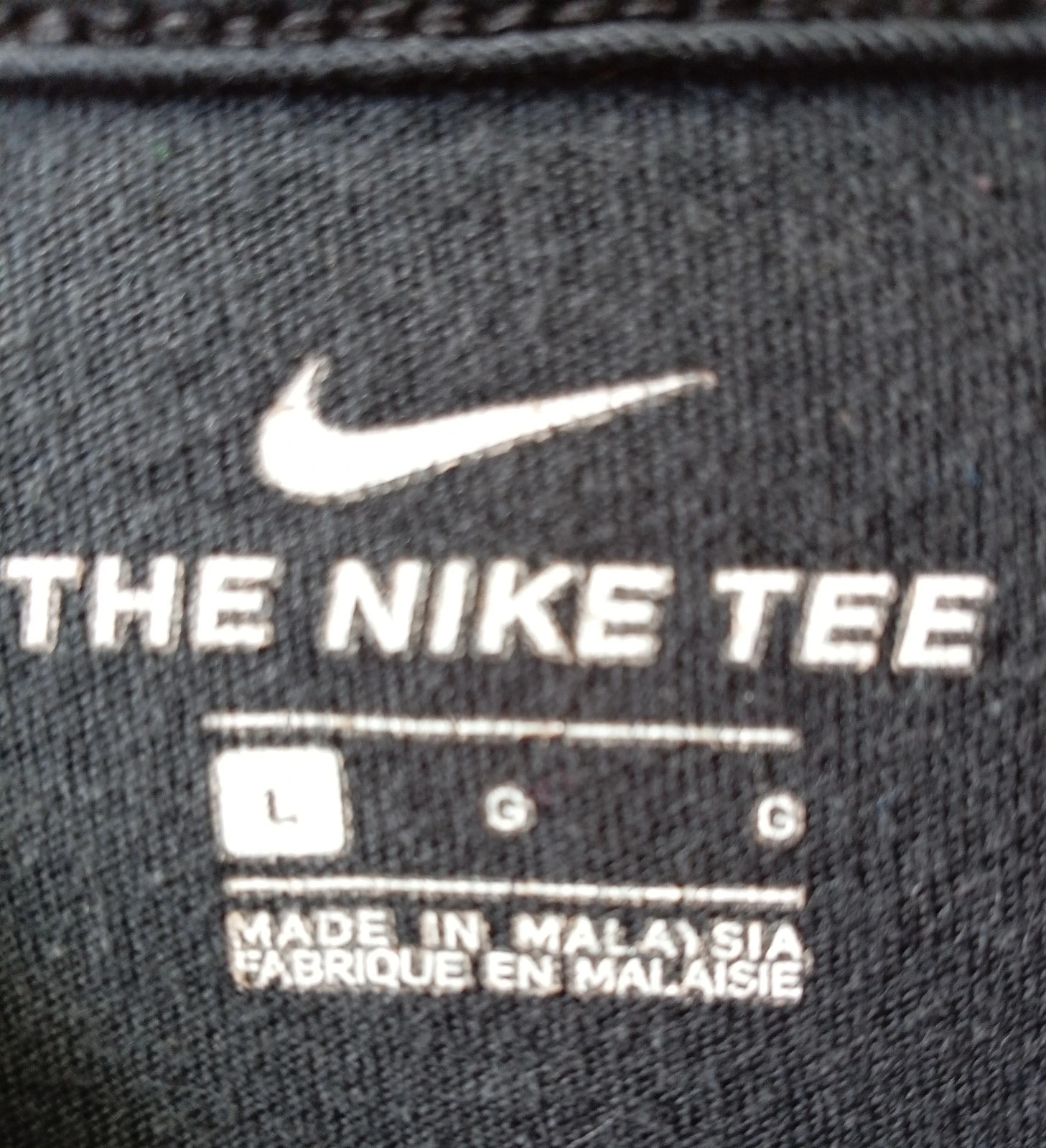 Camiseta Nike Black Tee T-shirt Vintage Look S M unisex – Nike – taille S 3
