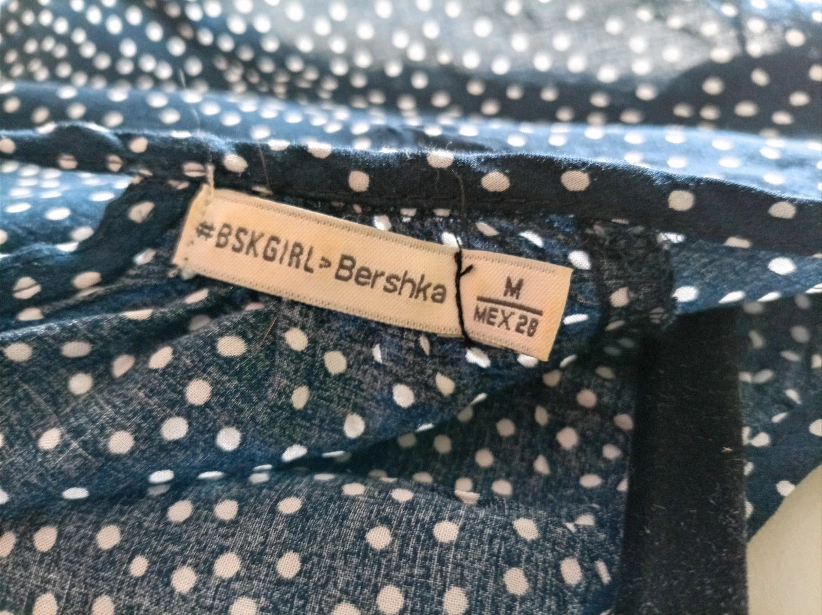 Top Bershka espalda cruzada Polka Dot M/28 Blouse Vintage Summer – Bershka – taille M / 38 / 10 5