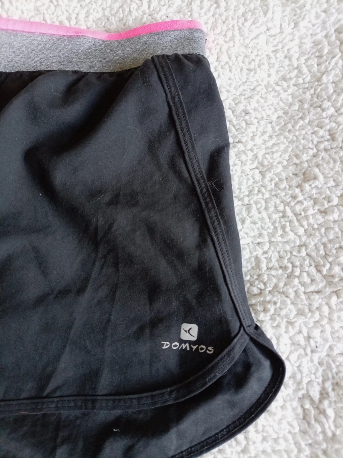 Pantalón corto Domyos M / Short sport noir M / Black Running Shorts M L – Domyos – taille L / 40 / 12 4