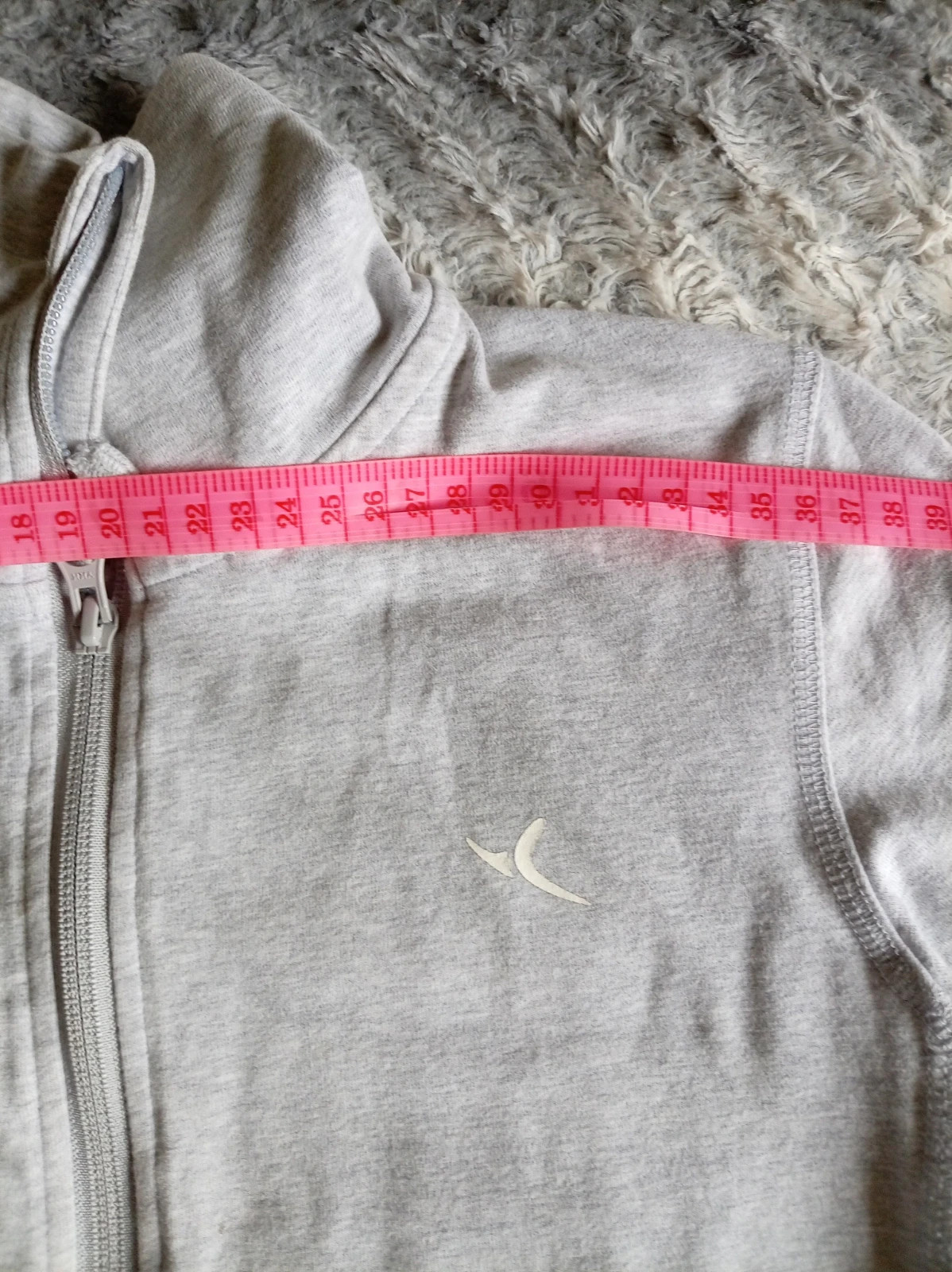 Chaqueta Domyos Gris S Sweat zippé sport gris M/S Gray Zip Hoodie S M Minimalist – Domyos – taille L / 40 / 12 3