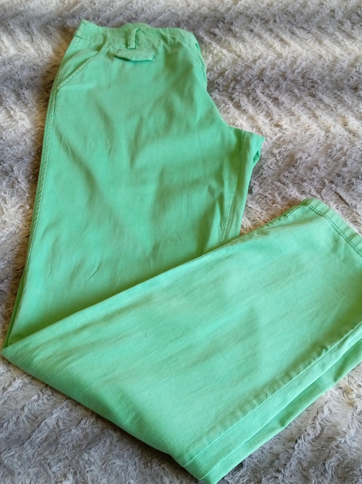 Pantalón chino verde menta Camaïeu mint green trousers chic pastel slim 38 M algodon – Camaïeu – taille M / 38 / 10 2