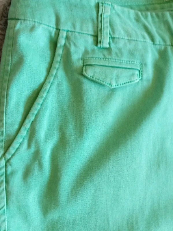 Pantalón chino verde menta Camaïeu mint green trousers chic pastel slim 38 M algodon – Camaïeu – taille M / 38 / 10 4