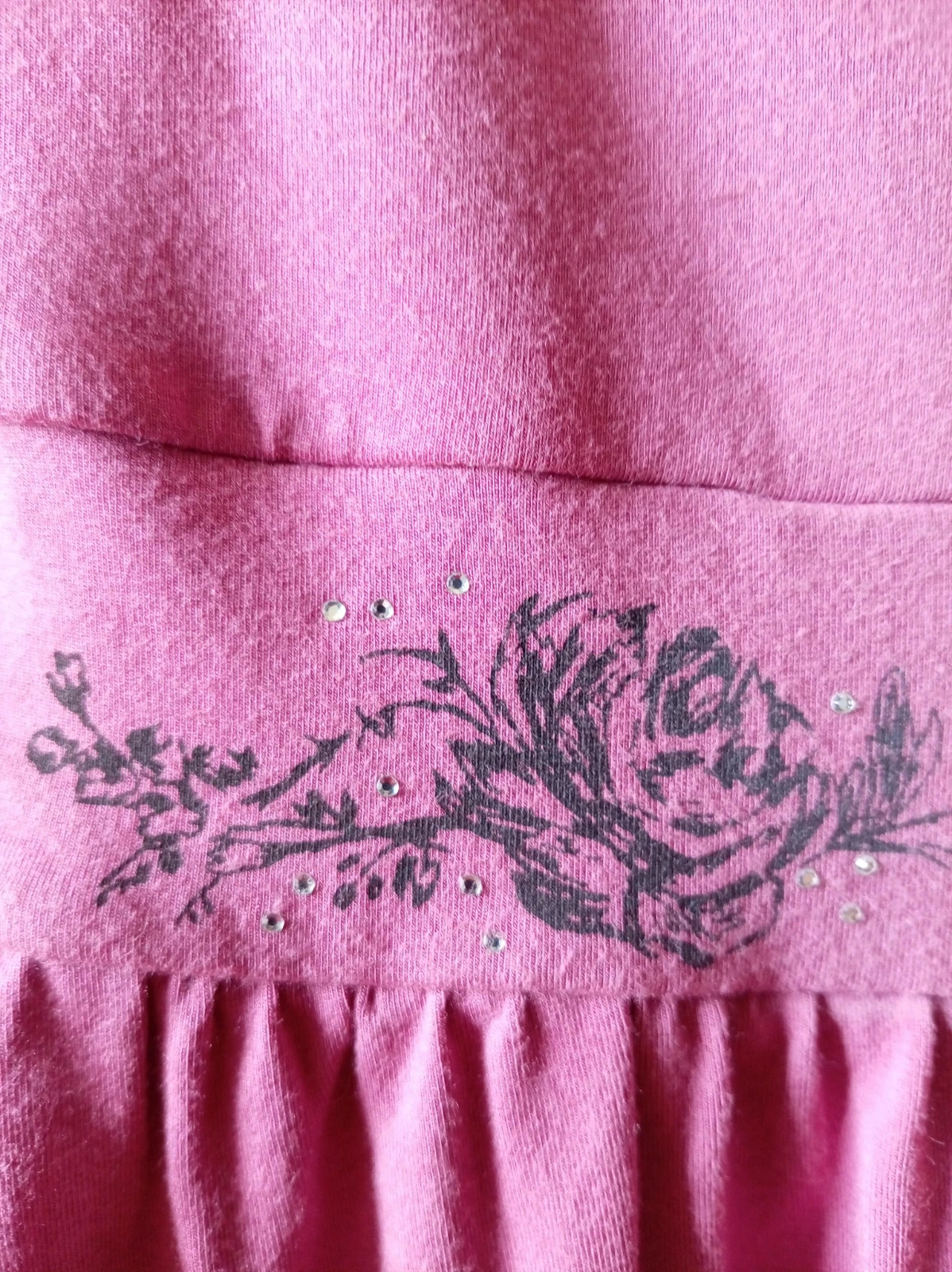 Top Vintage Colcci Rosa Floral Strass / Camiseta Y2K Estilo Coquette M – Colcci – taille M / 38 / 10 4