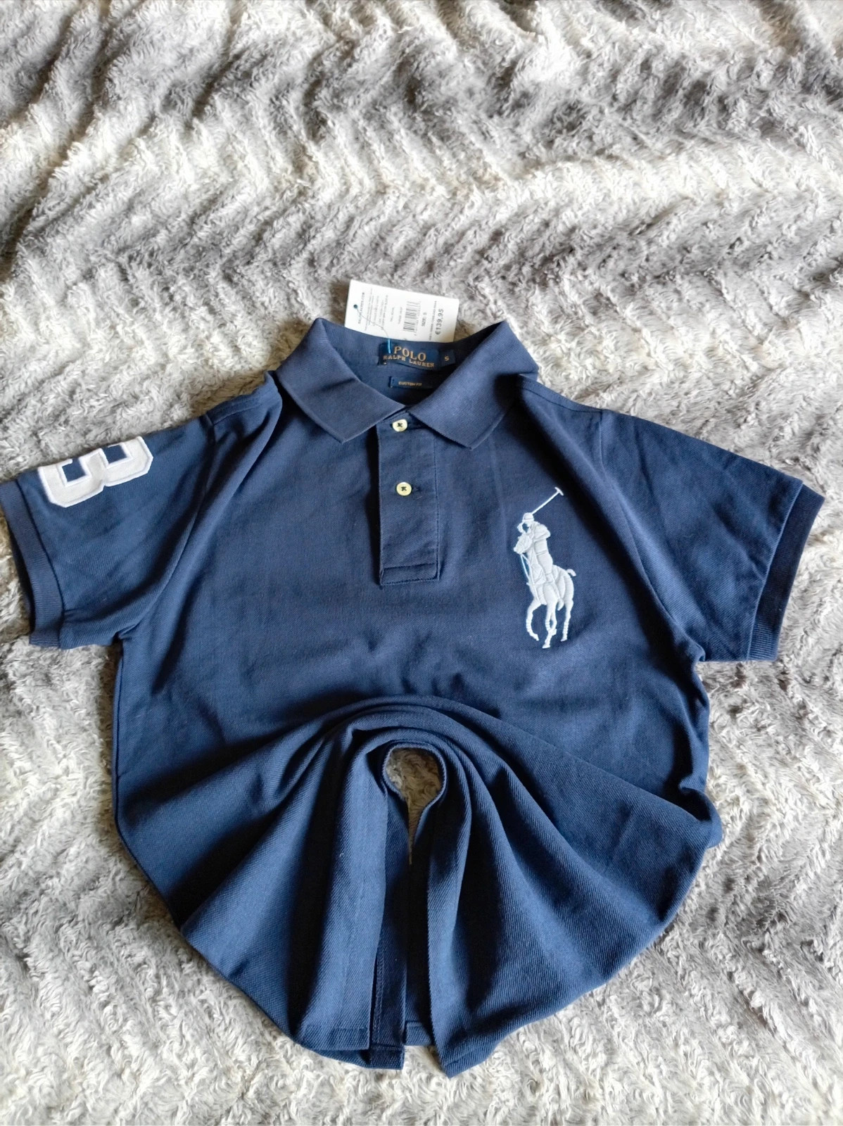 Polo Ralph Lauren Big Pony Navy Blue Talla Taille S Custom Fit