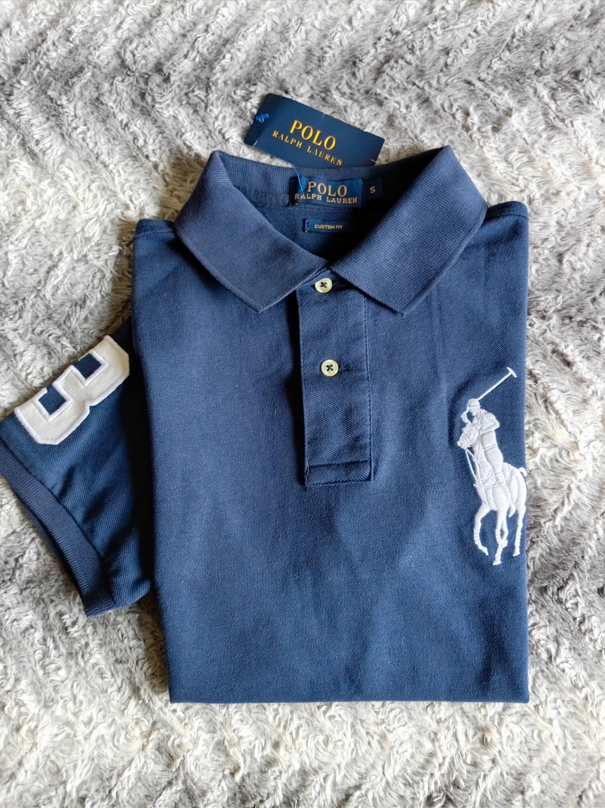 Polo Ralph Lauren Big Pony Navy Blue Talla Taille S Custom Fit – Ralph Lauren – taille S 3