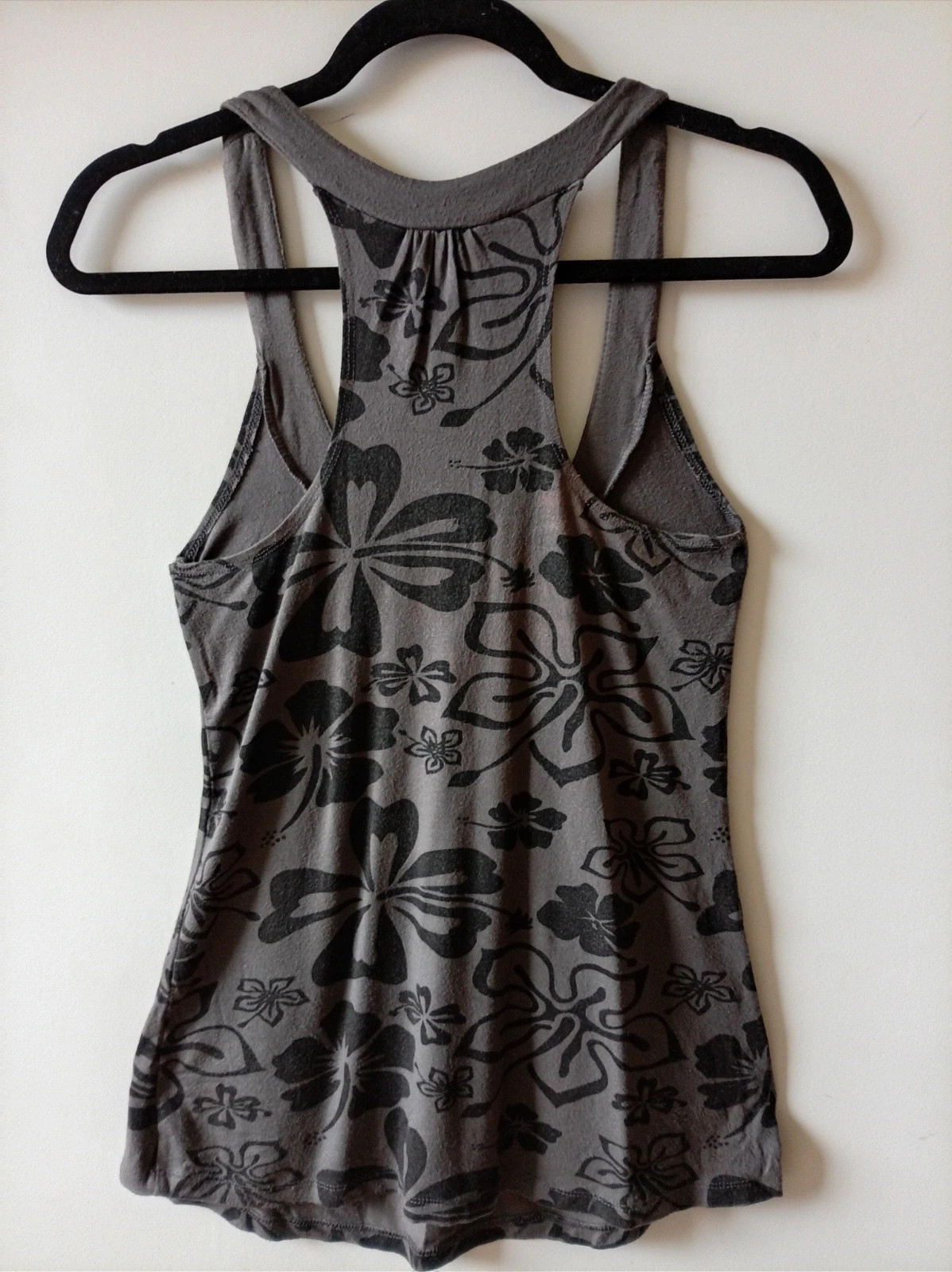 Top Hibiscus Print S M Camiseta Tirantes Vintage Grey – Walk And Talk – taille S / 36 / 8 2