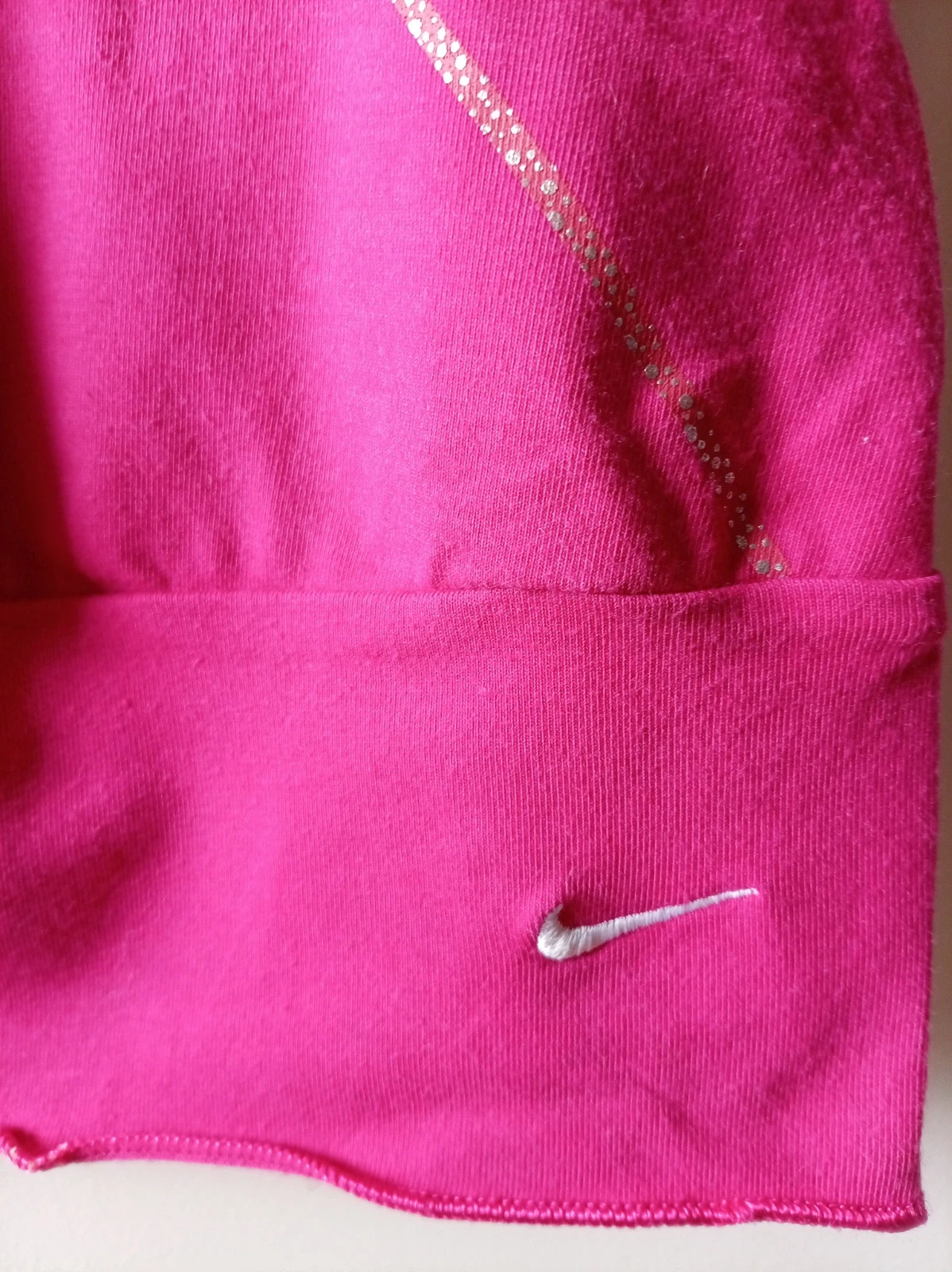 Camiseta Nike Fit Dry Pink Sport T-shirt Studio Vintage Style – Nike – taille S / 36 / 8 4