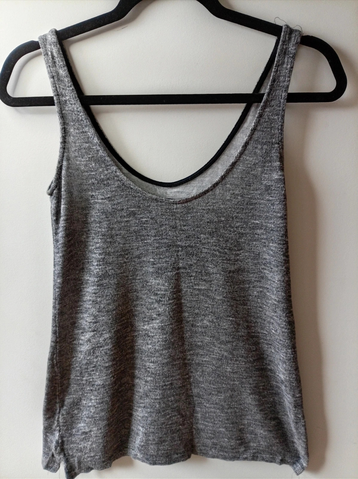 Stradivarius Love Rock Tank Top Grey S / Gris Débardeur S – Stradivarius – taille S / 36 / 8 2