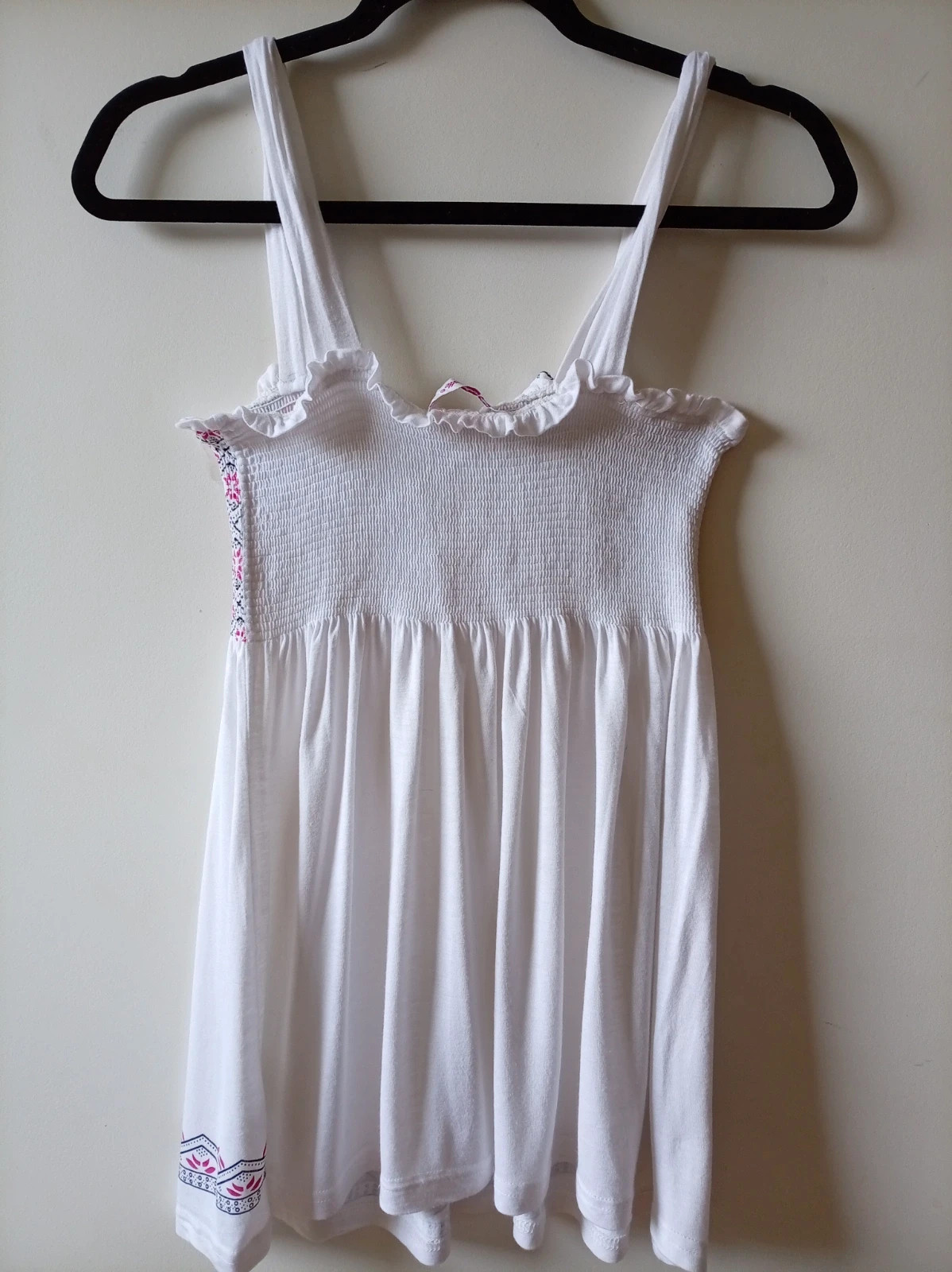 Top largo boho ibicenco blanco / White summer tunic S/M – CQCOQuetto – taille M / 38 / 10 4