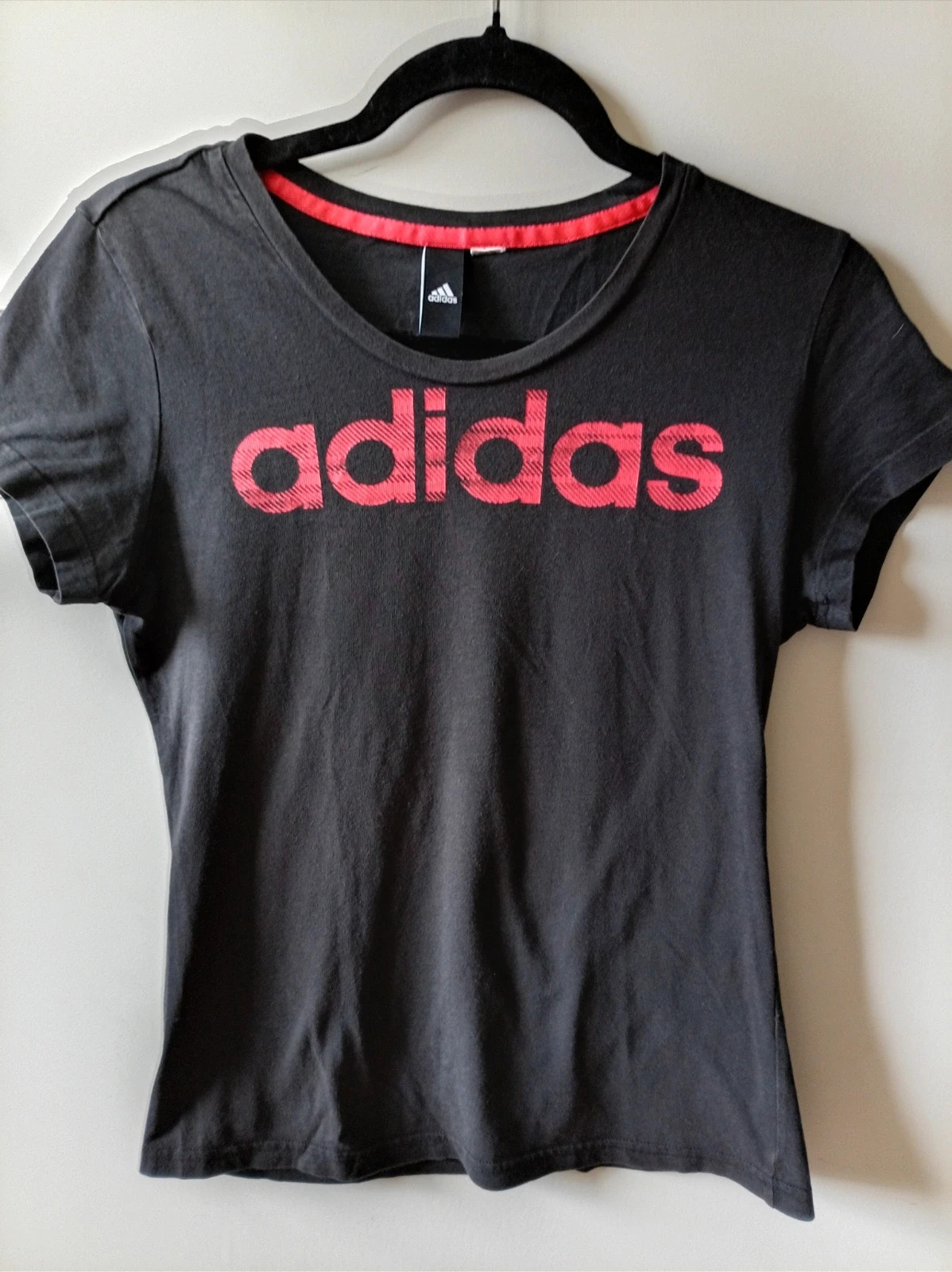Camiseta Adidas Negra Talla S / Black Adidas T-shirt logo – adidas – taille S / 36 / 8 2