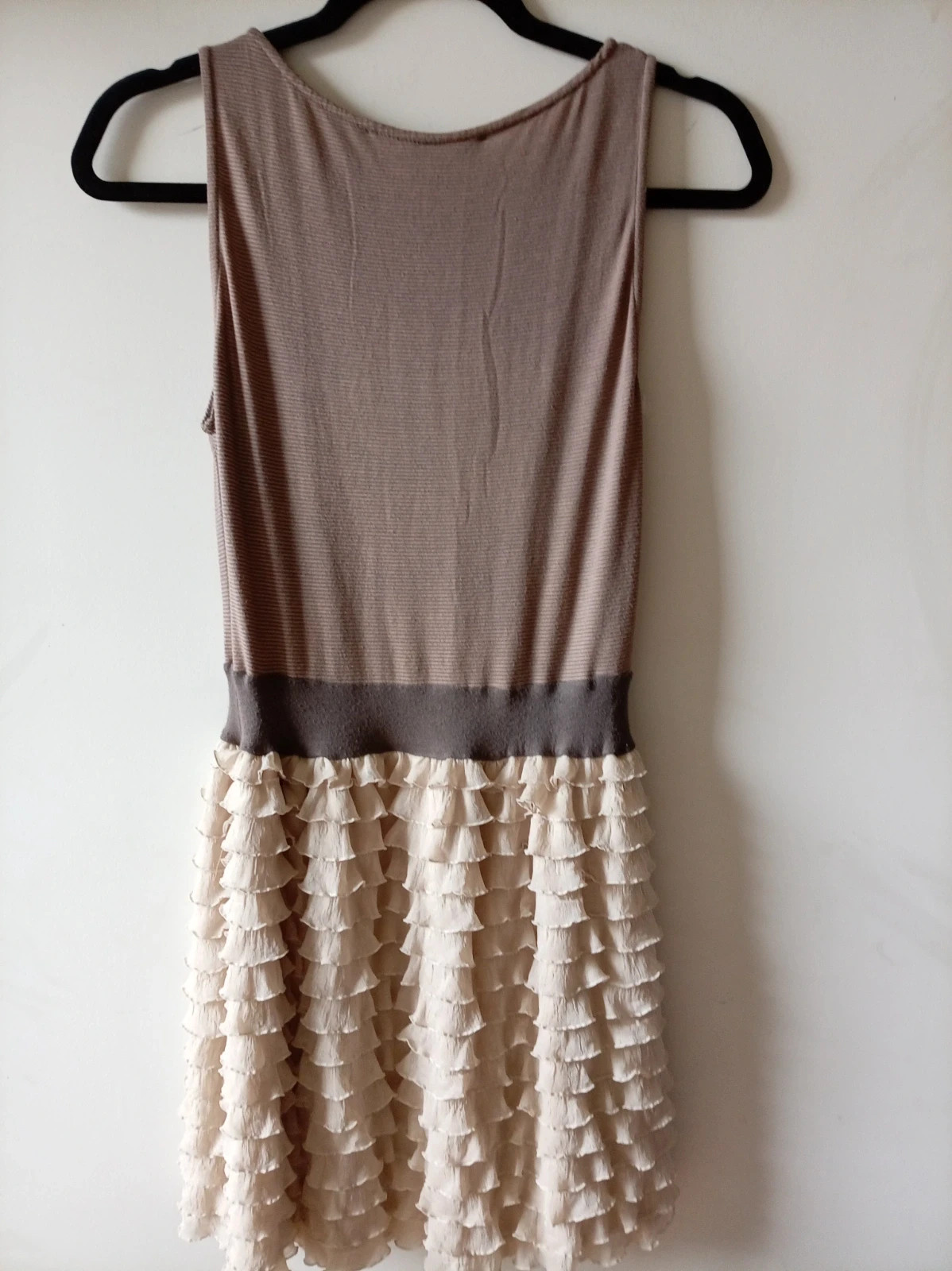 Zara Basic Ruffle Dress / Vestido Volantes Marrón M – Zara – taille M / 38 / 10 3