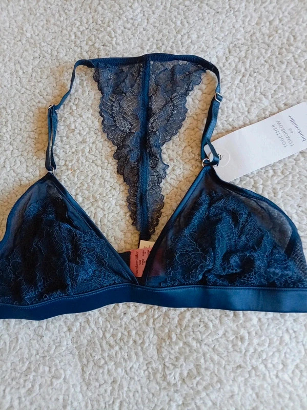 Bralette Libby Hunkemöller Azul Marino Talla M Nuevo con etiquetas