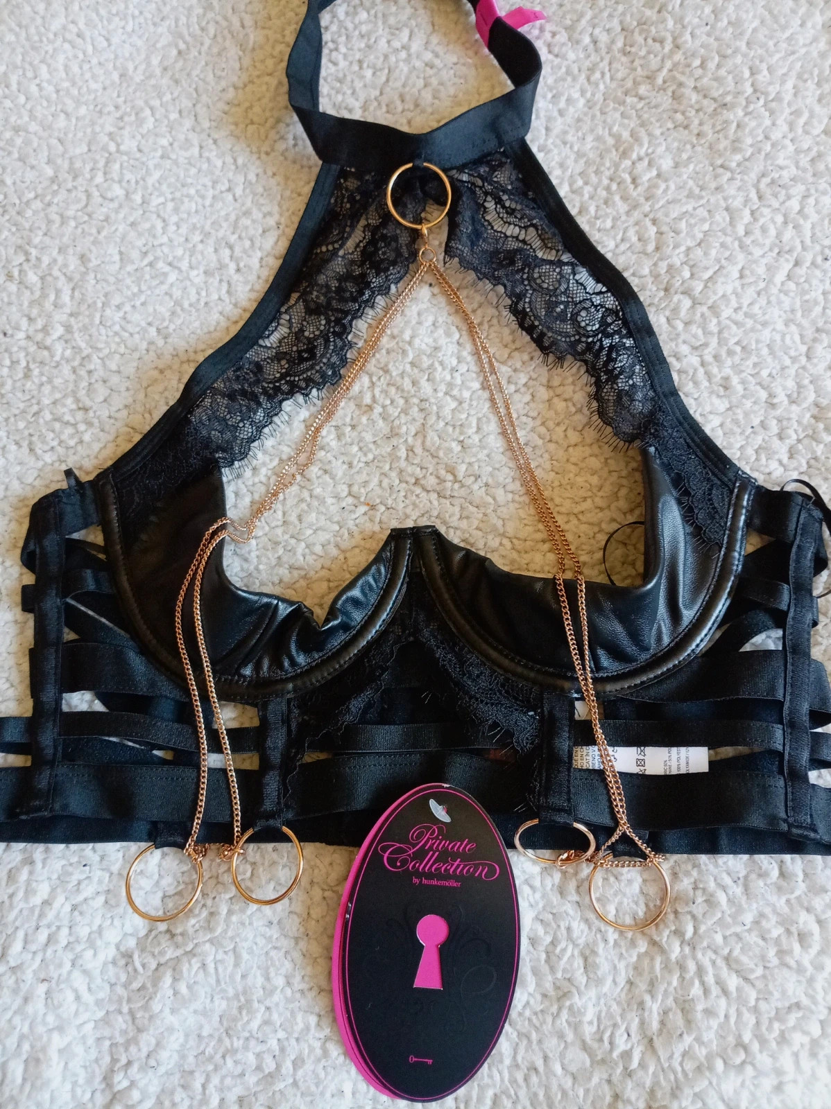 Sujetador Arnés "Tallulah" - Hunkemöller Private Collection (Nuevo) Talla 90C