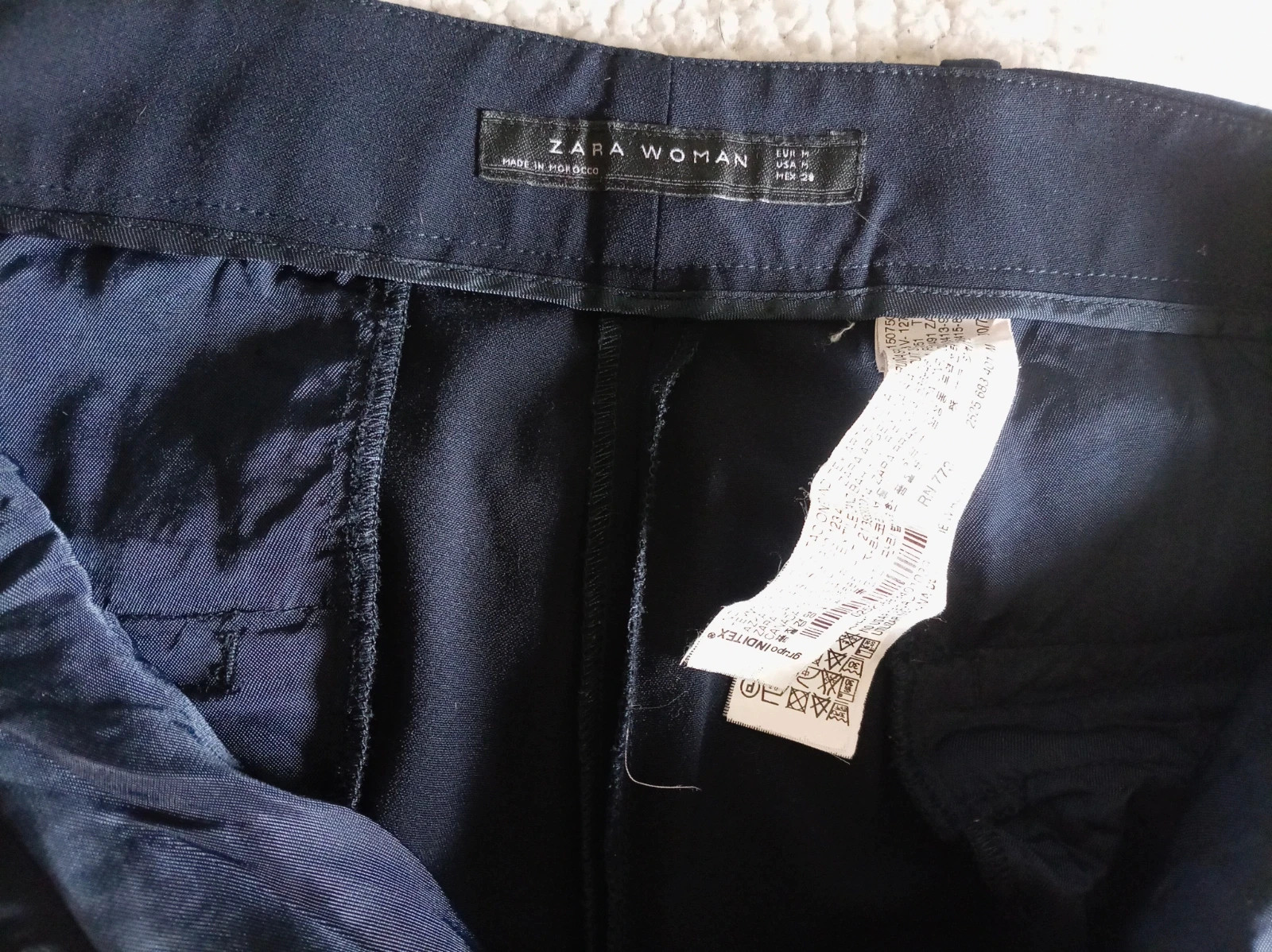 Pantalón de vestir Zara Woman Azul Marino Talla M – Zara Woman – taille M / 38 / 10 5