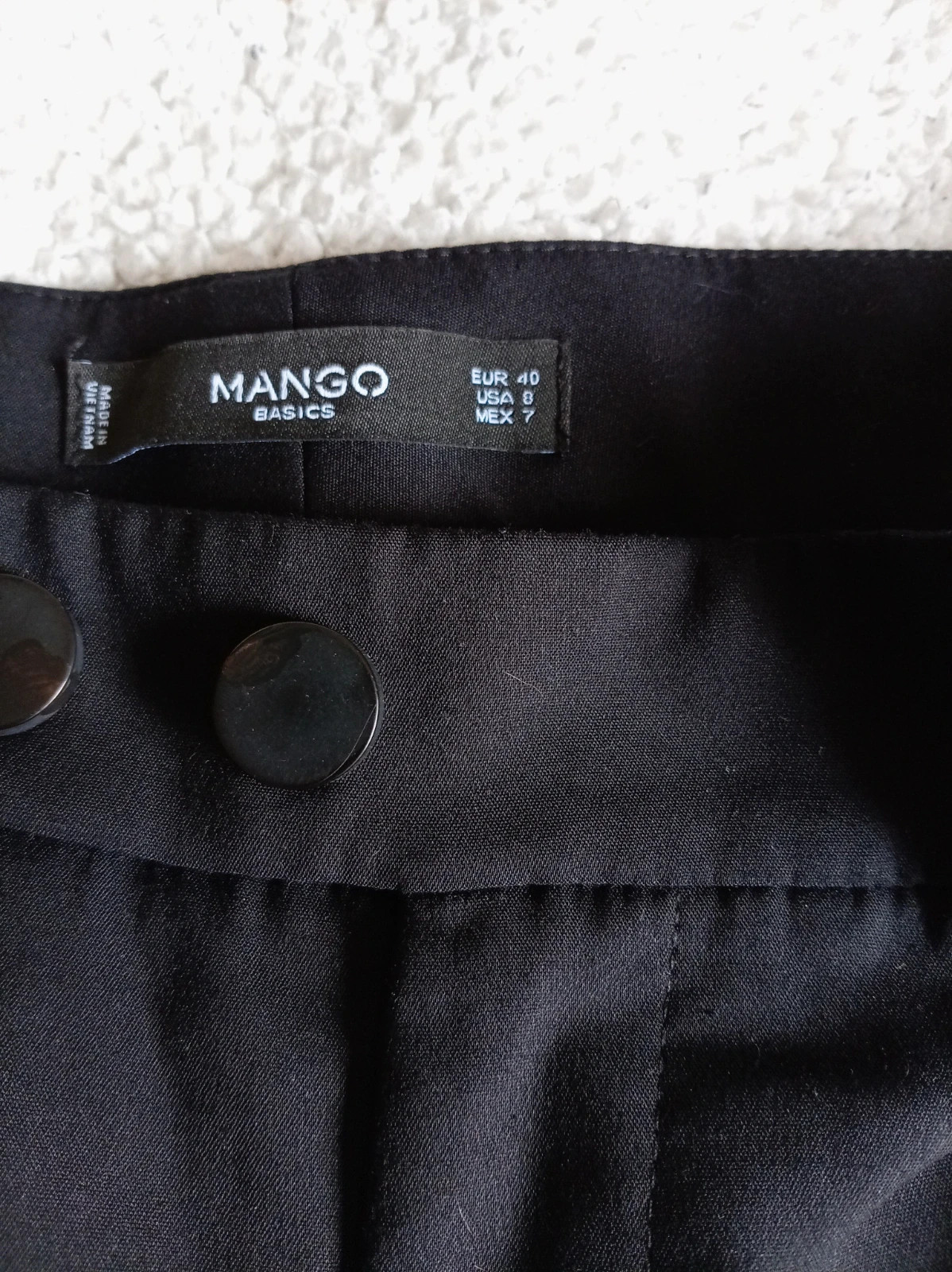 Pantalones de vestir Mango BTalla 40, L Negro Elegante – Mango – taille L / 40 / 12 2