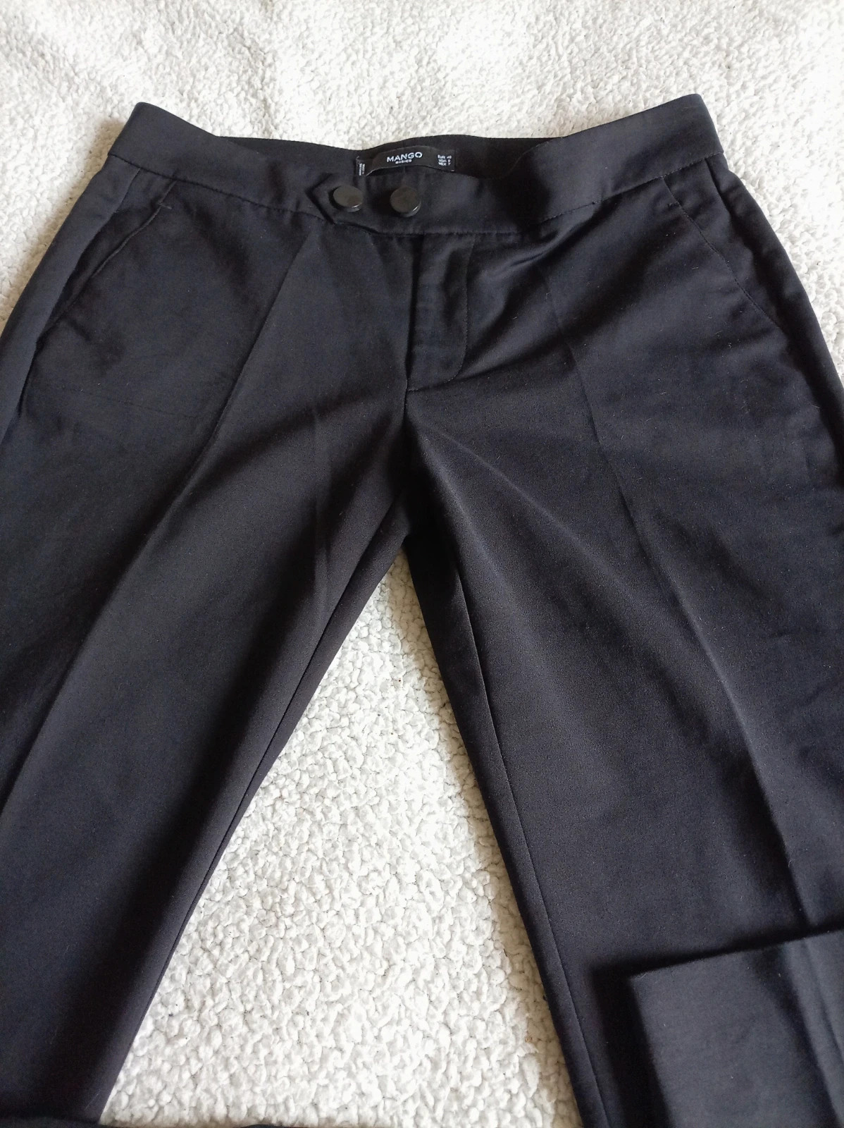 Pantalones de vestir Mango BTalla 40, L Negro Elegante – Mango – taille L / 40 / 12 3