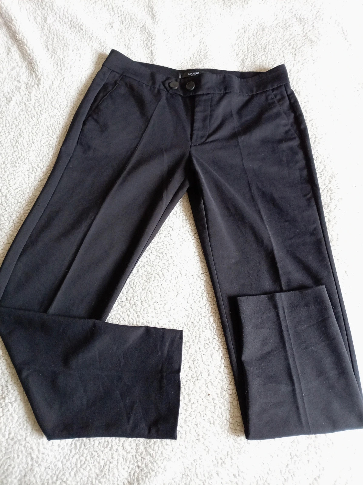 Pantalones de vestir Mango BTalla 40, L Negro Elegante – Mango – taille L / 40 / 12