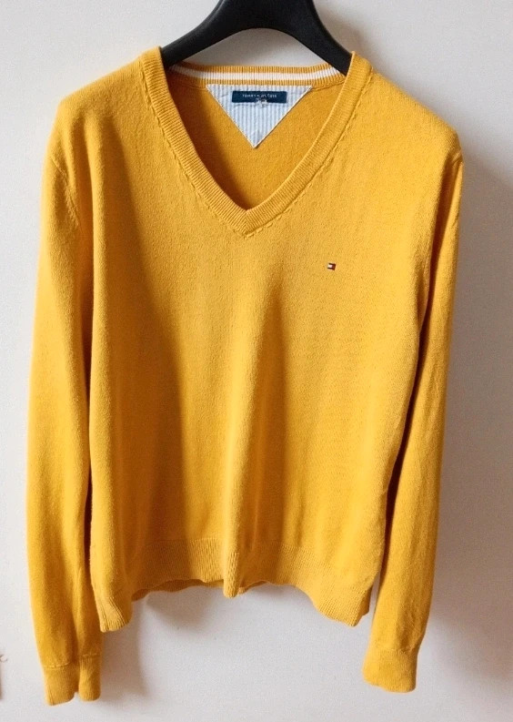 Jersey Tommy Hilfiger Original - Amarillo Mostaza (Talla M / L) unisex – Tommy Hilfiger – taille M / 38 / 10