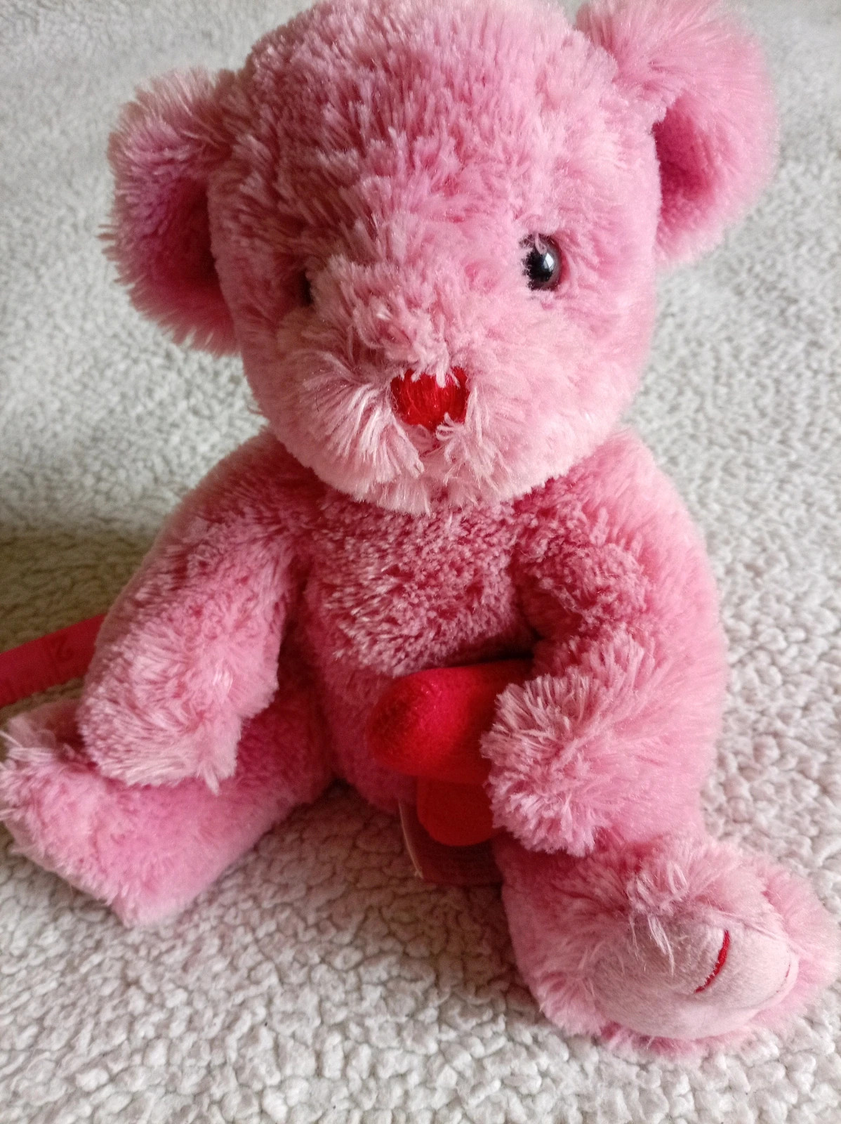 Oso de peluche rosa "Dearlie" con corazón - Russ Berrie – Dearlie – taille Taille unique 5