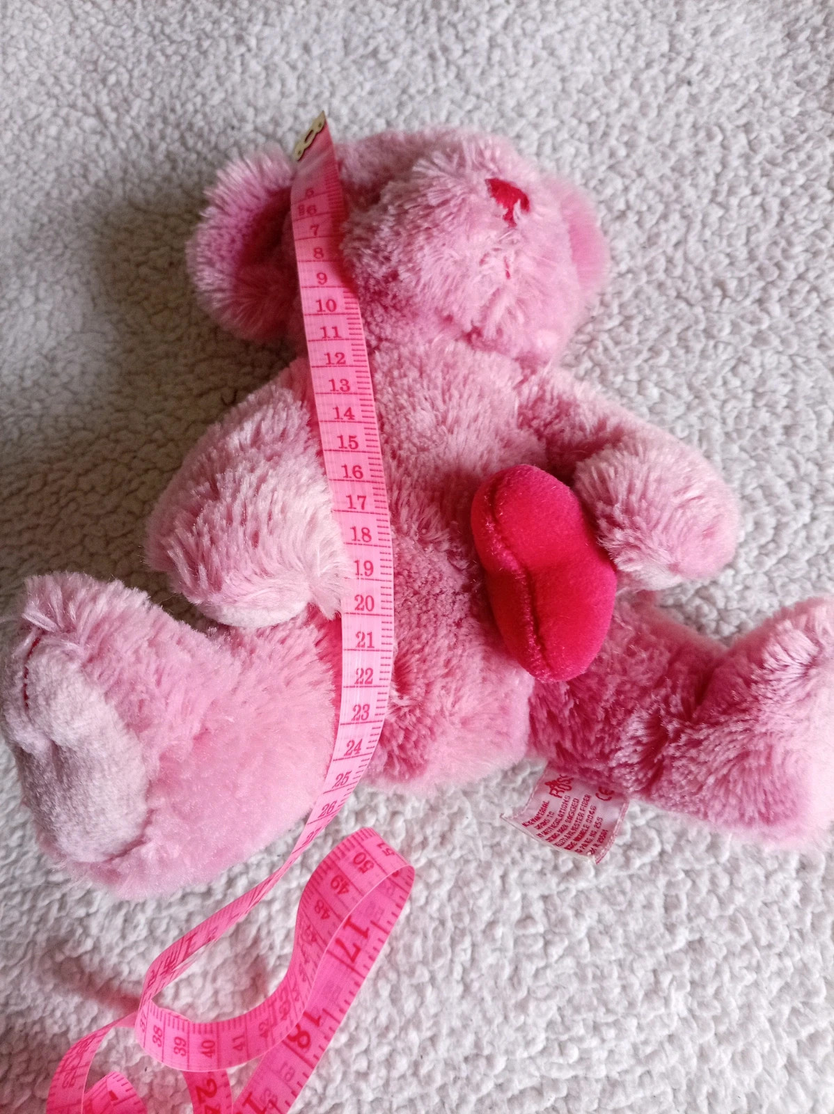 Oso de peluche rosa "Dearlie" con corazón - Russ Berrie – Dearlie – taille Taille unique 4