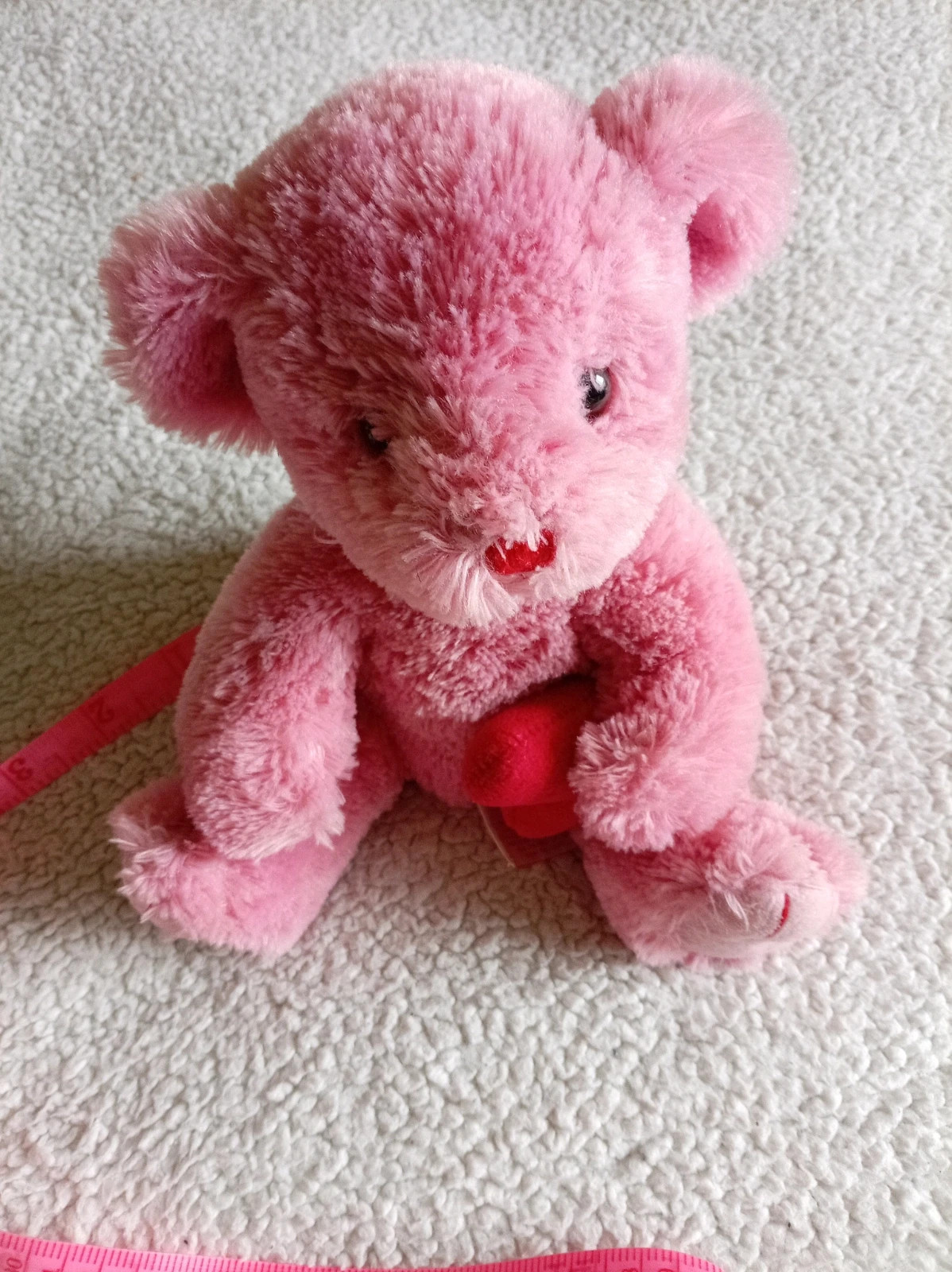 Oso de peluche rosa "Dearlie" con corazón - Russ Berrie – Dearlie – taille Taille unique 3
